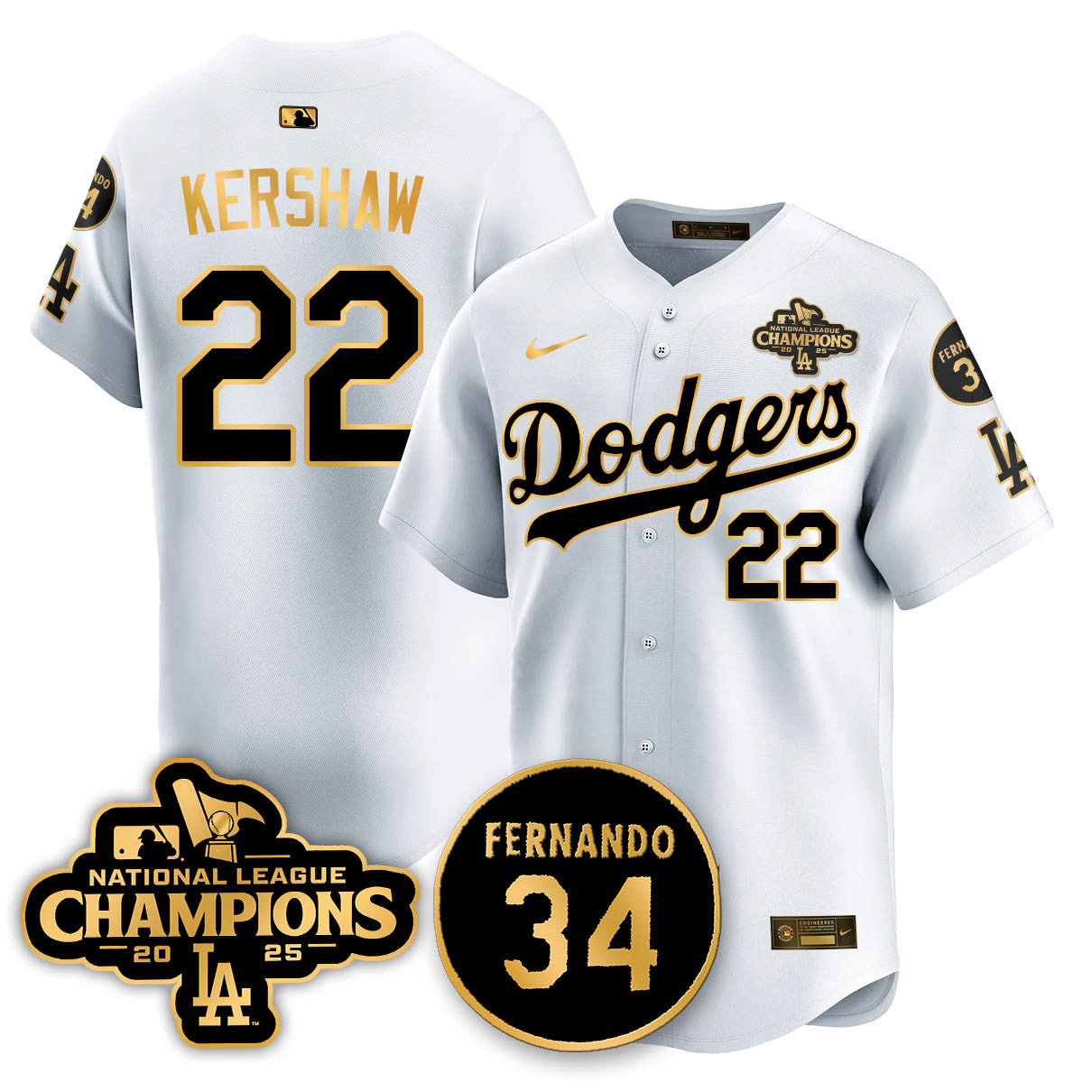 LAD 2025 NL Champions Jersey - Stitched