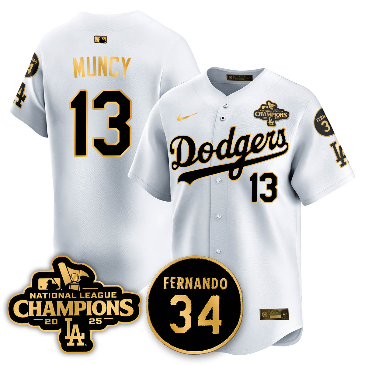 LAD 2025 NL Champions Jersey - Stitched