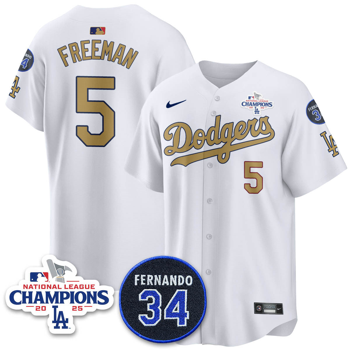 LAD 2025 NL Champions Jersey - Stitched