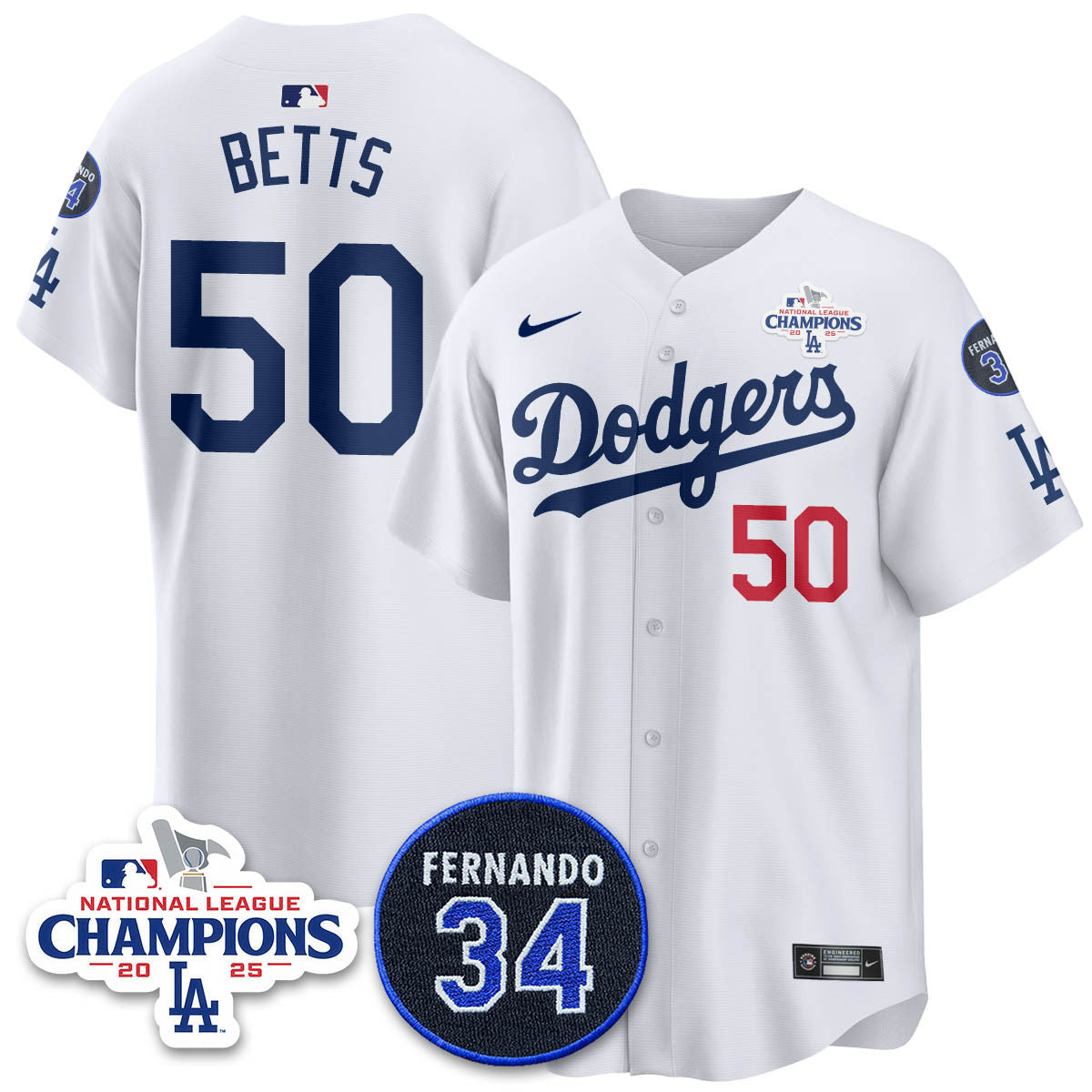 LAD 2025 NL Champions Jersey - Stitched