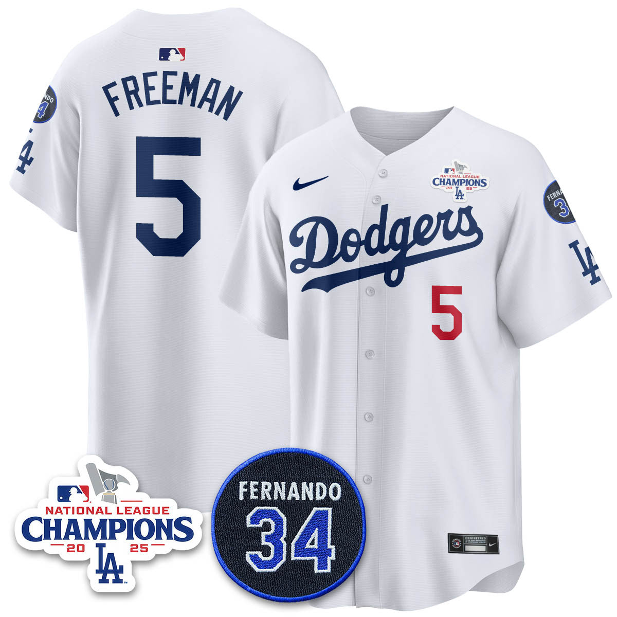 LAD 2025 NL Champions Jersey - Stitched