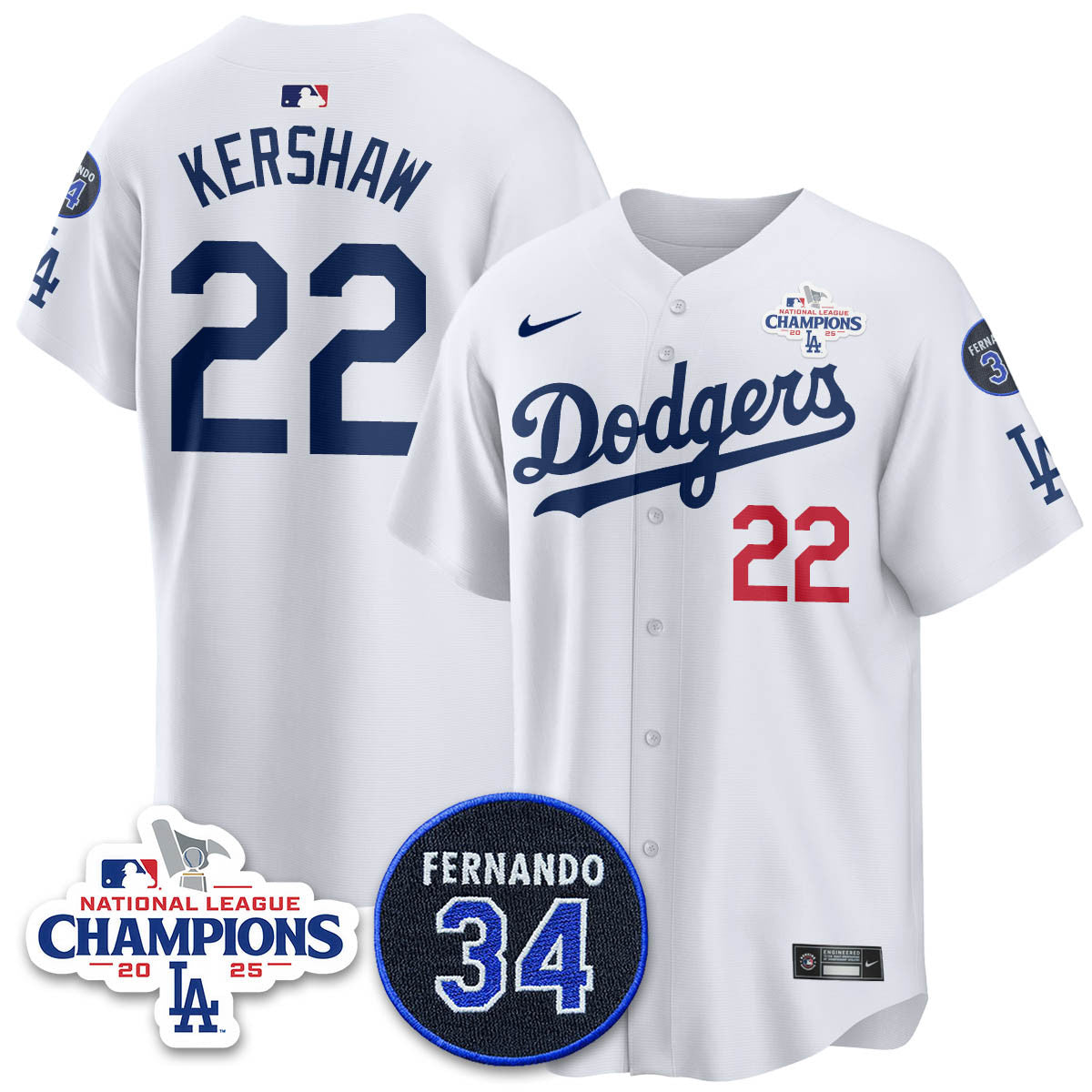 LAD 2025 NL Champions Jersey - Stitched