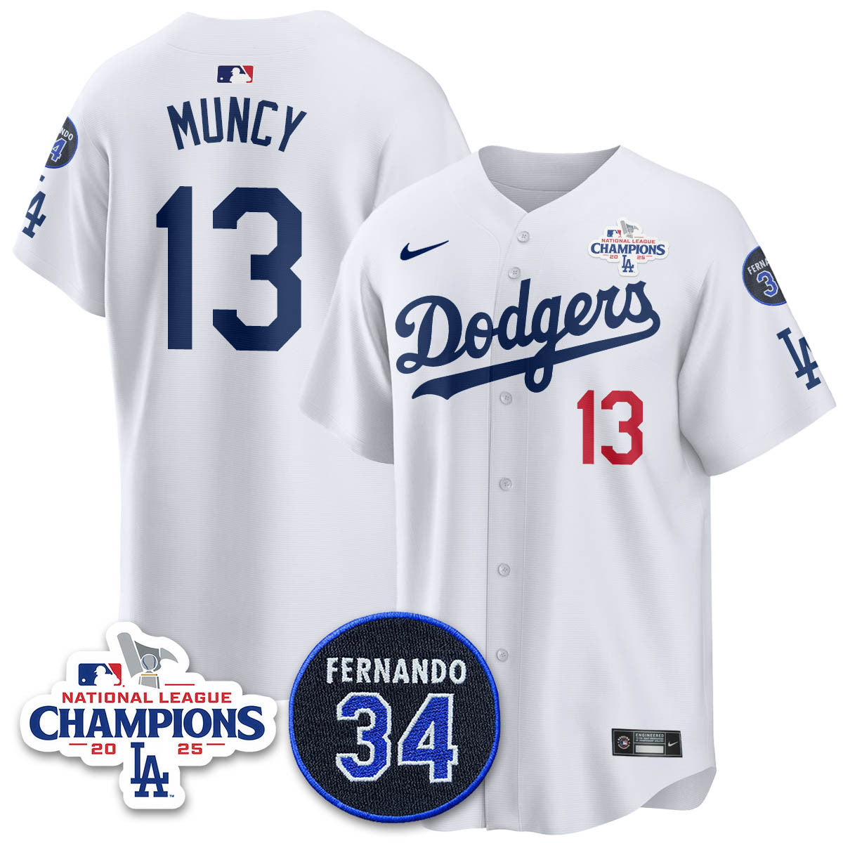 LAD 2025 NL Champions Jersey - Stitched