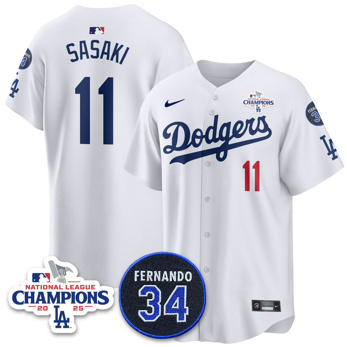 LAD 2025 NL Champions Jersey - Stitched