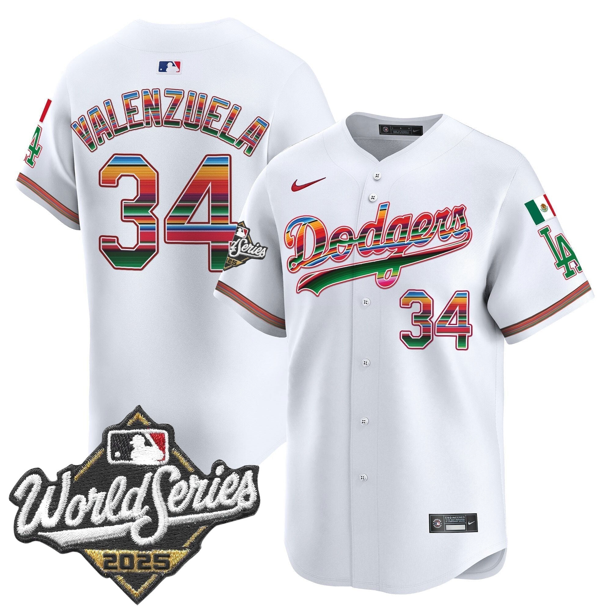 Dodgers Mexico 2025 World Series Vapor Premier Limited Jersey - Stitched
