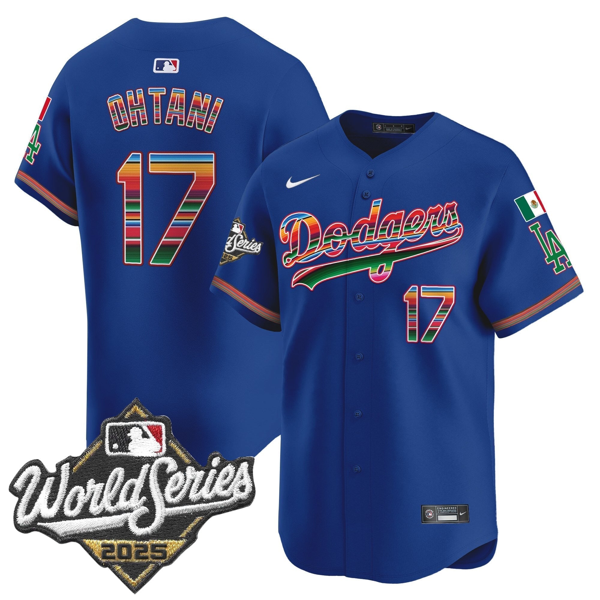 Dodgers Mexico 2025 World Series Vapor Premier Limited Jersey - Stitched