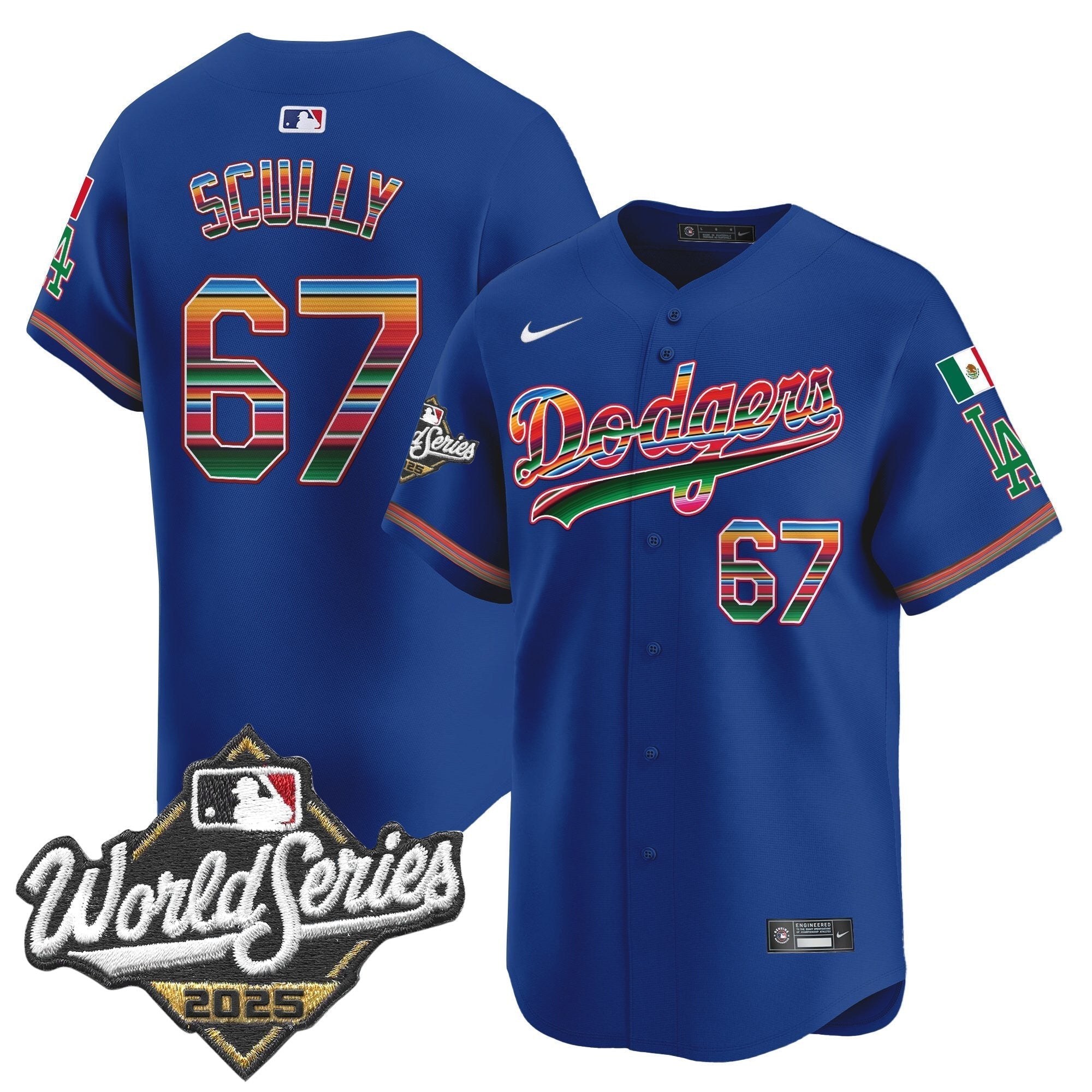 Dodgers Mexico 2025 World Series Vapor Premier Limited Jersey - Stitched