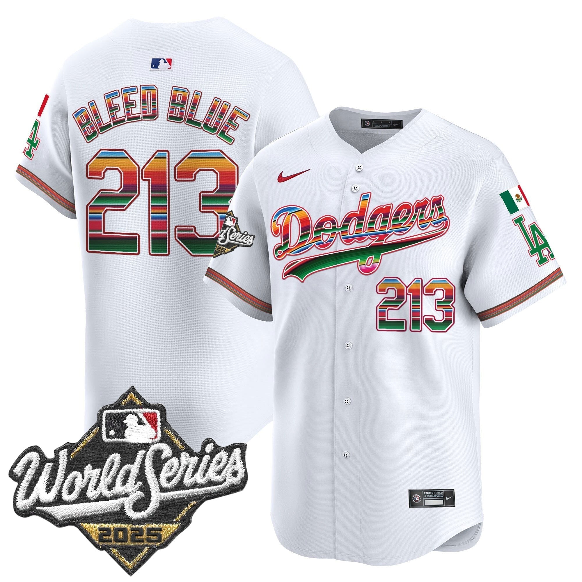 Dodgers Mexico 2025 World Series Vapor Premier Limited Jersey - Stitched
