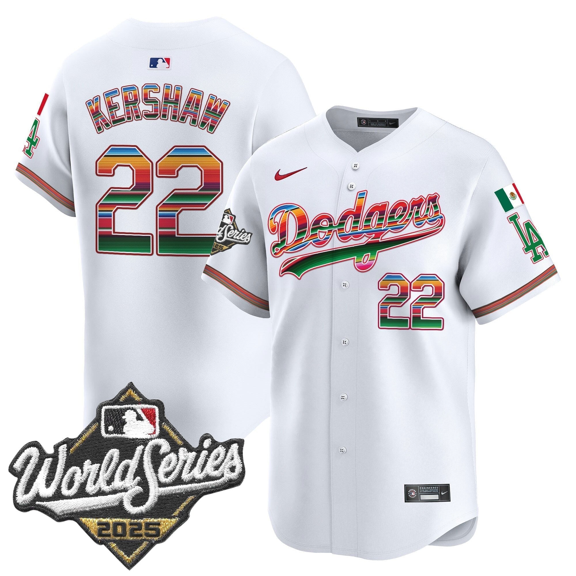 Dodgers Mexico 2025 World Series Vapor Premier Limited Jersey - Stitched