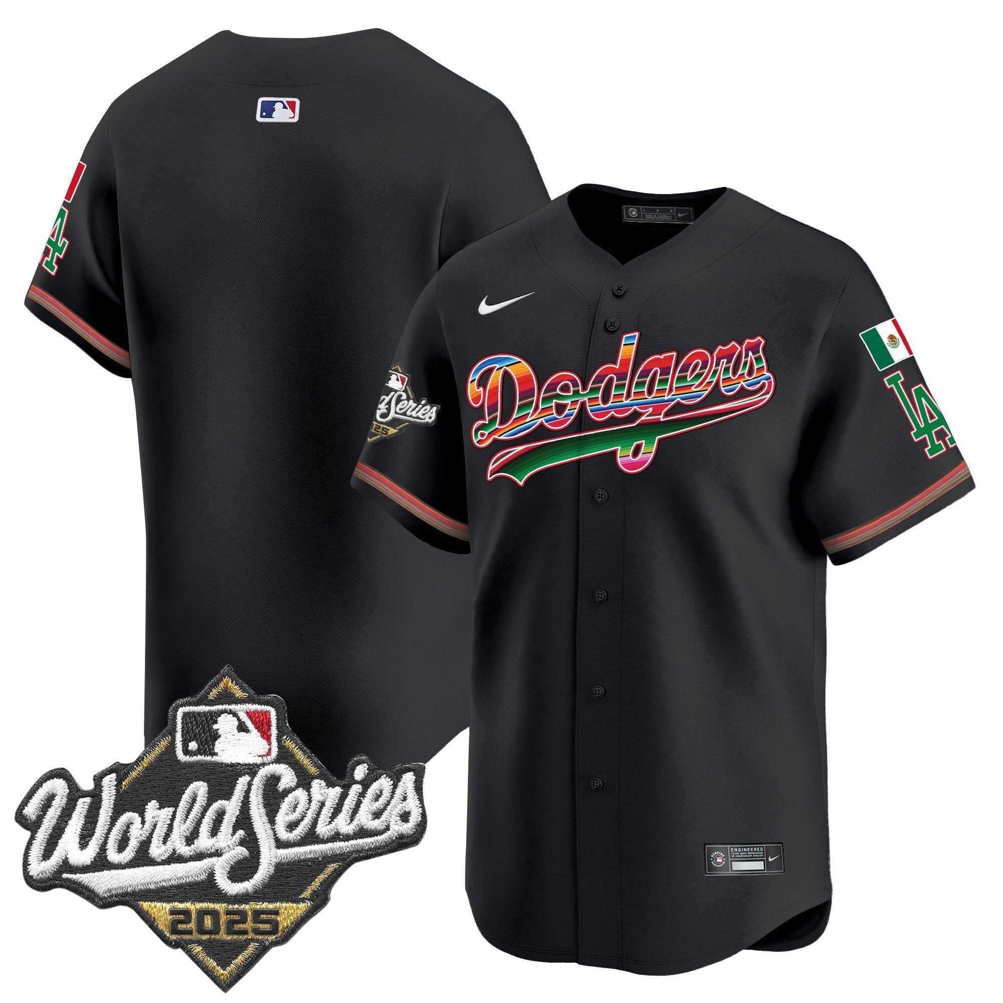 Dodgers Mexico 2025 World Series Vapor Premier Limited Jersey - Stitched