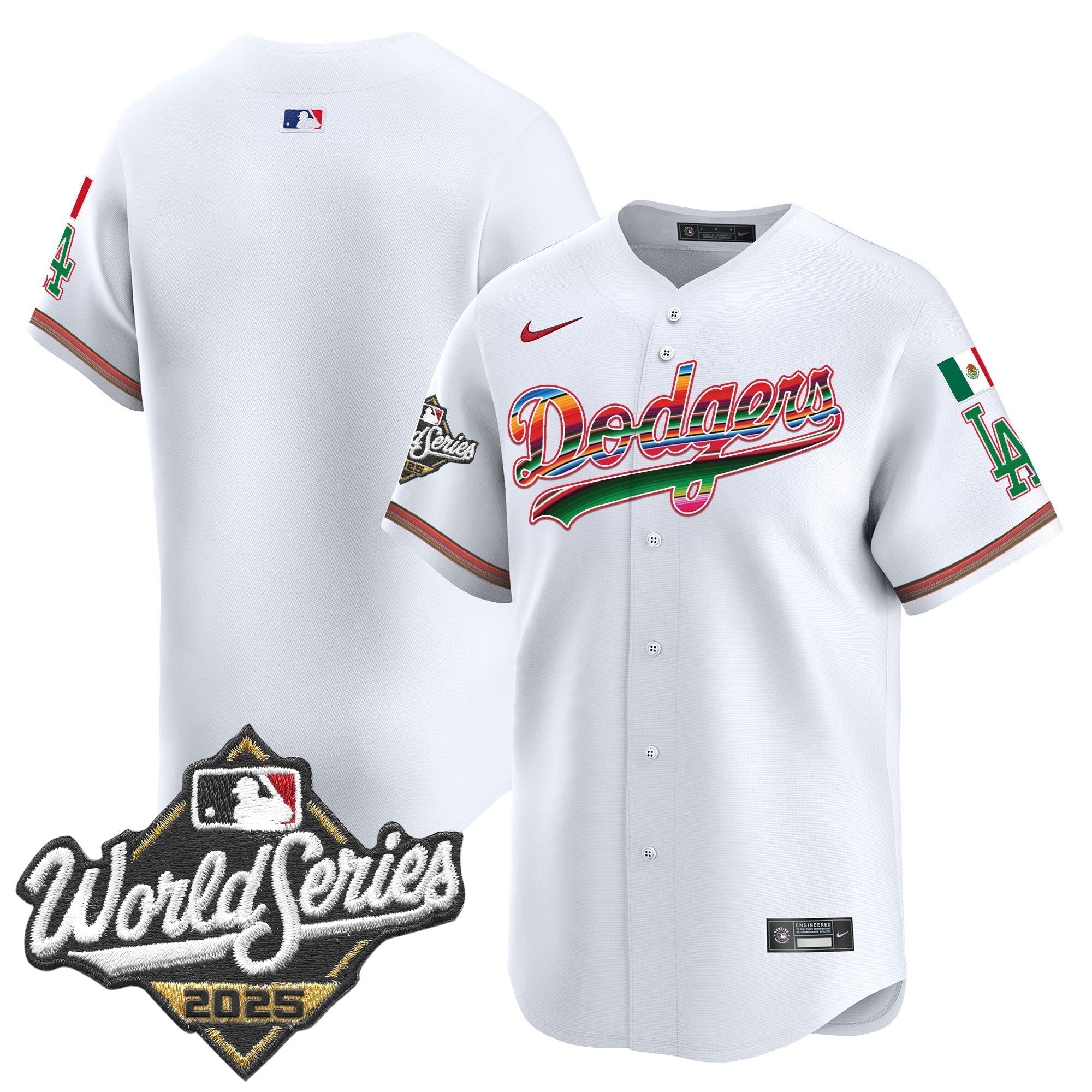 Dodgers Mexico 2025 World Series Vapor Premier Limited Jersey - Stitched