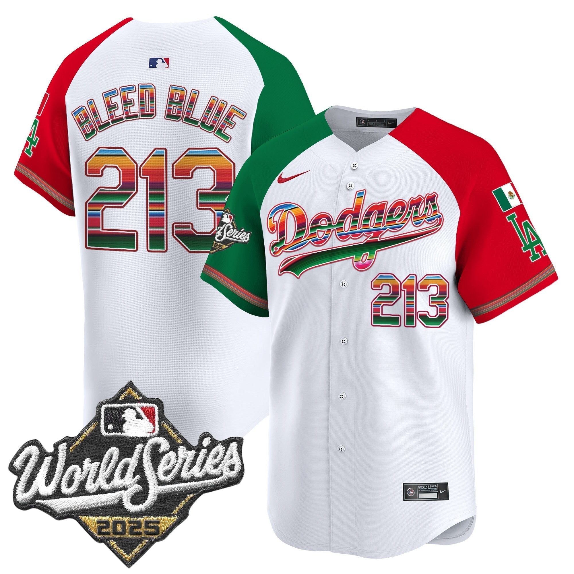 Dodgers Mexico 2025 World Series Vapor Premier Limited Jersey - Stitched
