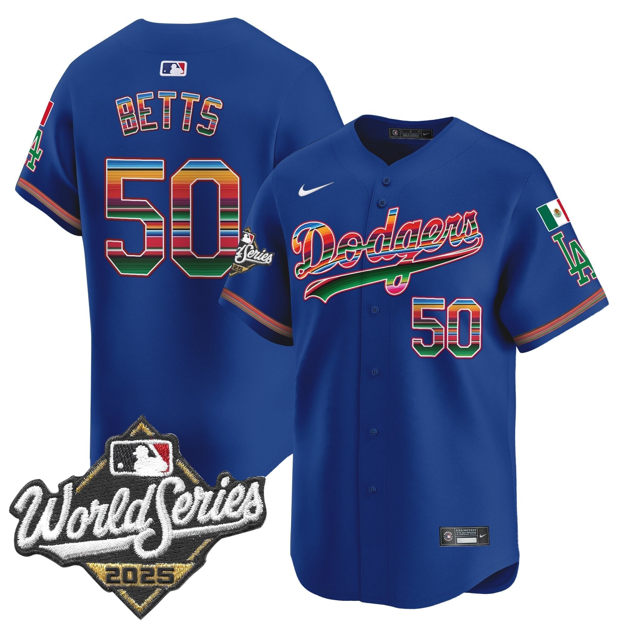Dodgers Mexico 2025 World Series Vapor Premier Limited Jersey - Stitched