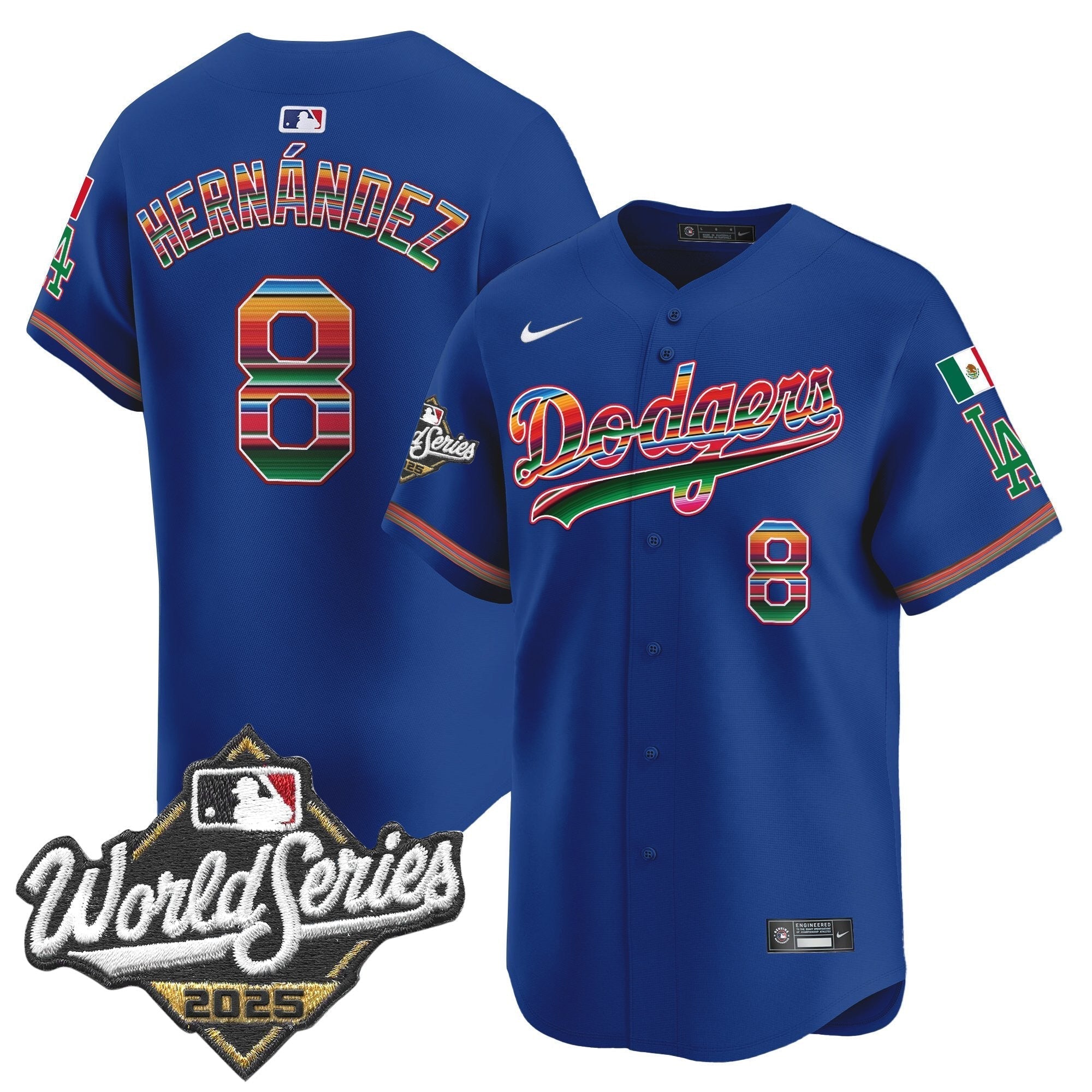 Dodgers Mexico 2025 World Series Vapor Premier Limited Jersey - Stitched