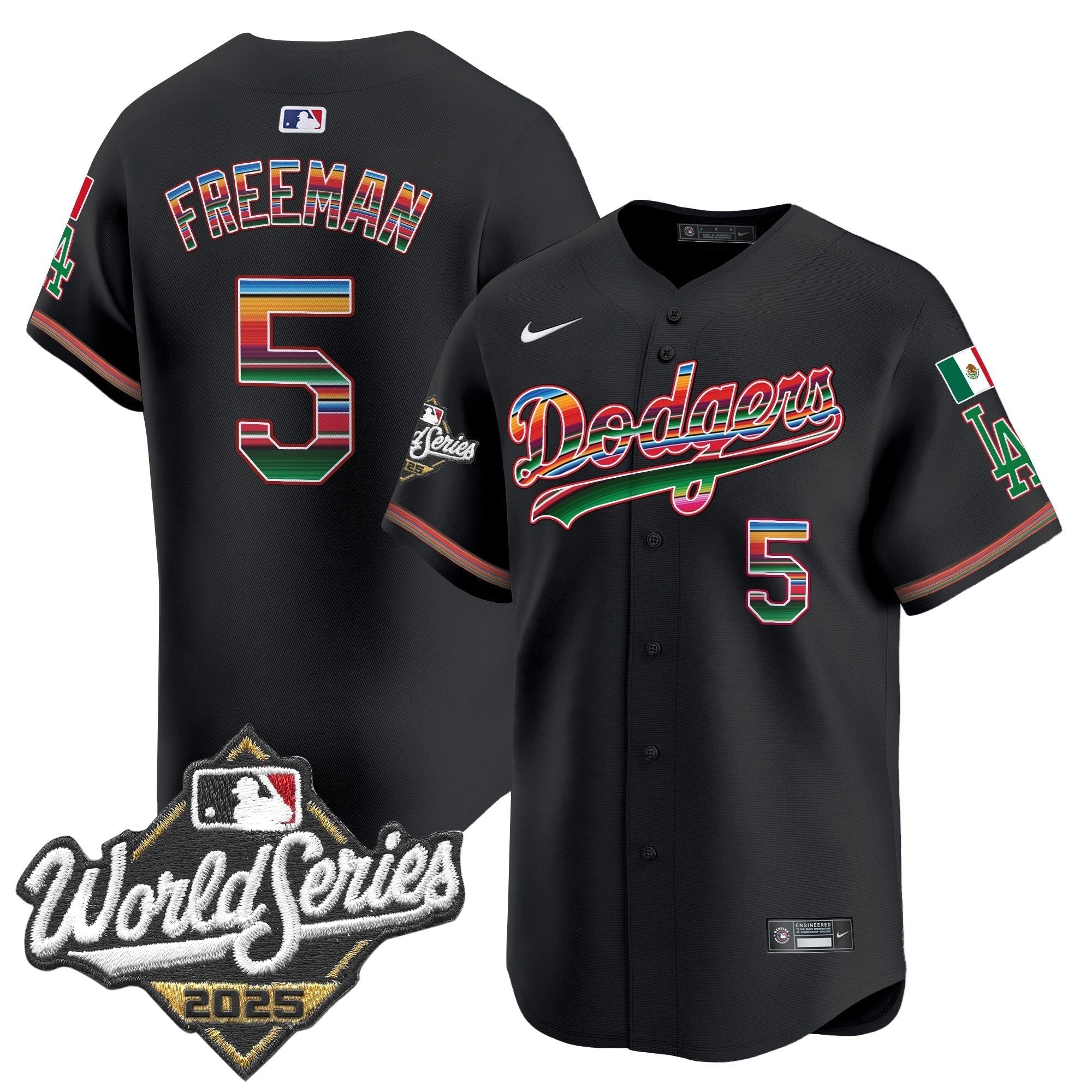Dodgers Mexico 2025 World Series Vapor Premier Limited Jersey - Stitched