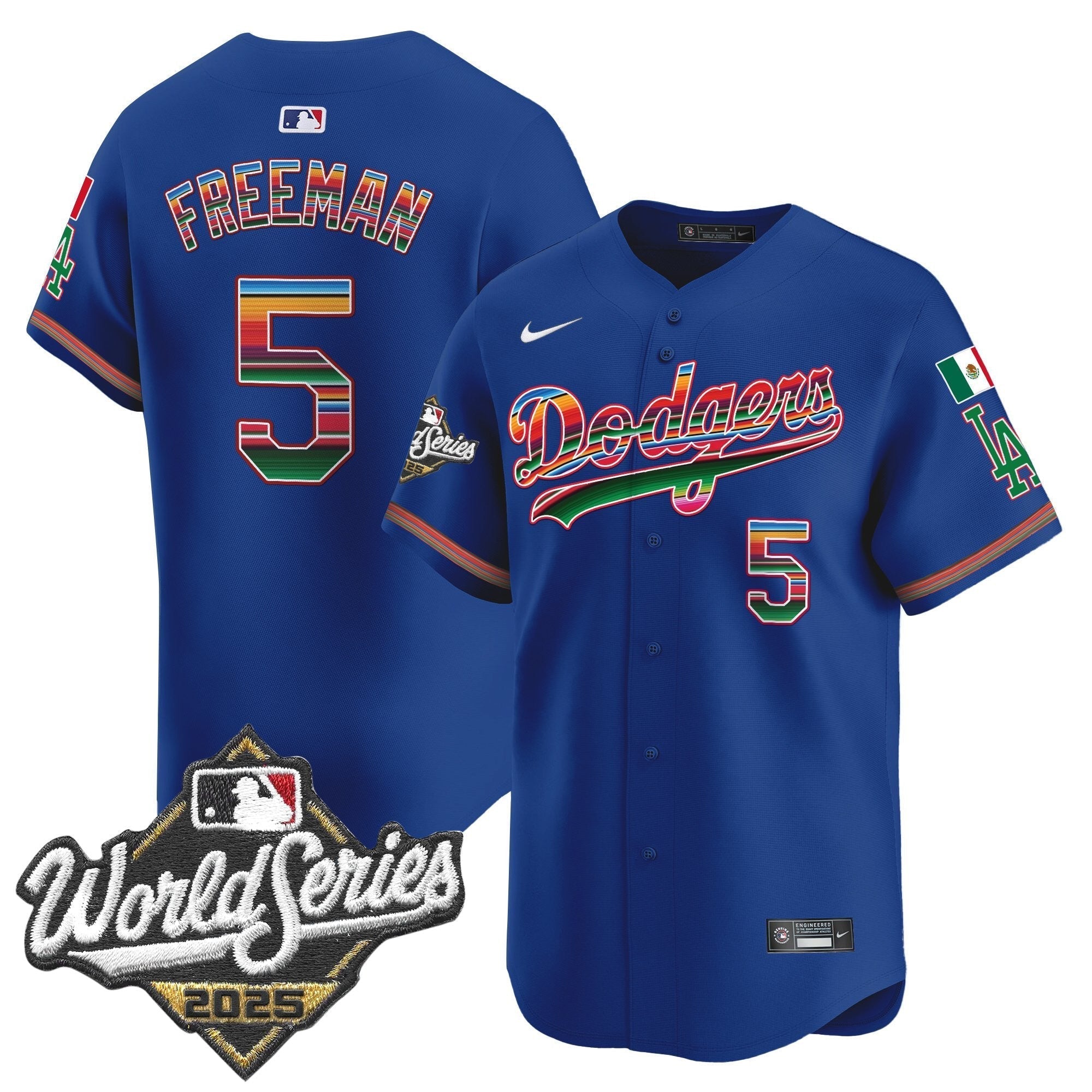Dodgers Mexico 2025 World Series Vapor Premier Limited Jersey - Stitched