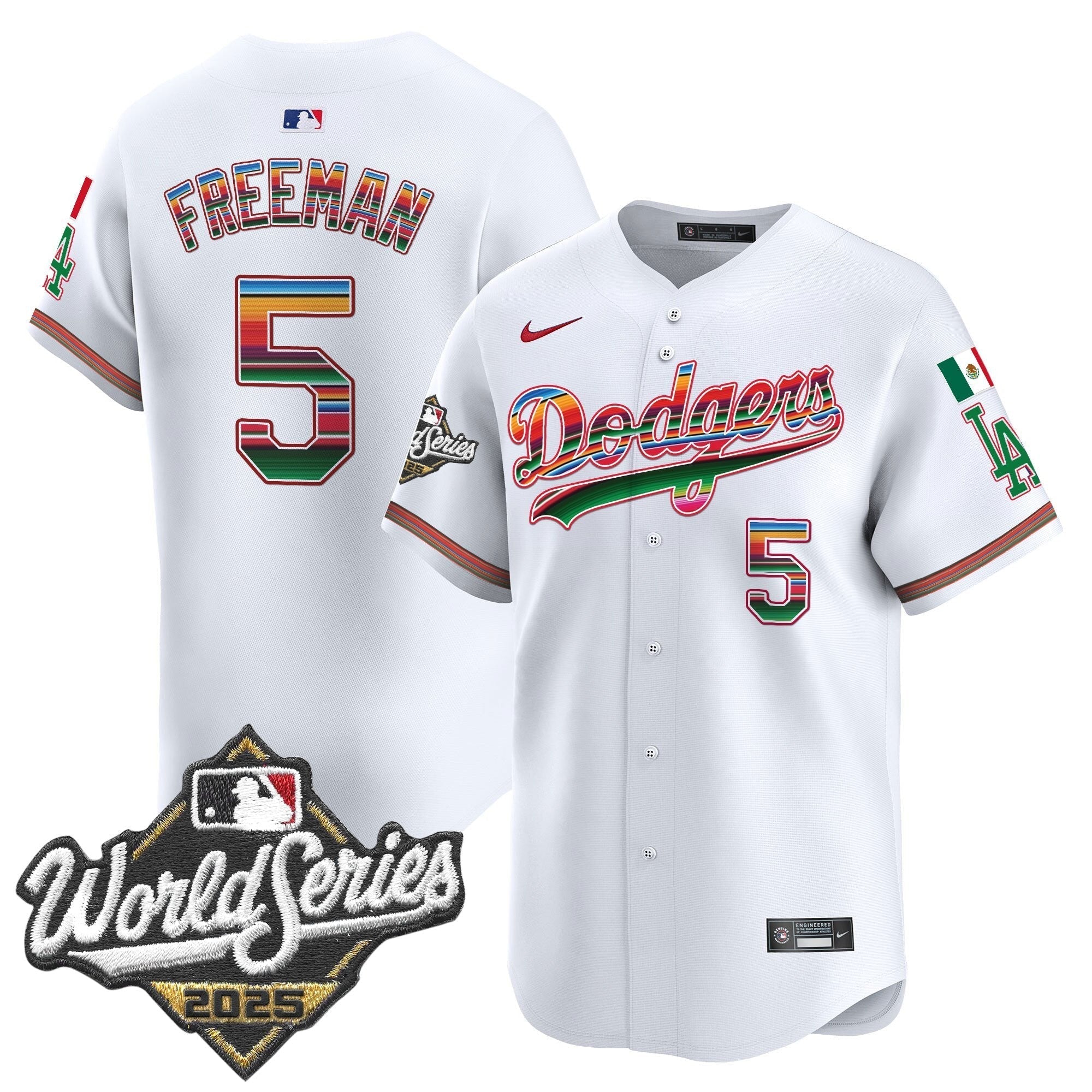 Dodgers Mexico 2025 World Series Vapor Premier Limited Jersey - Stitched