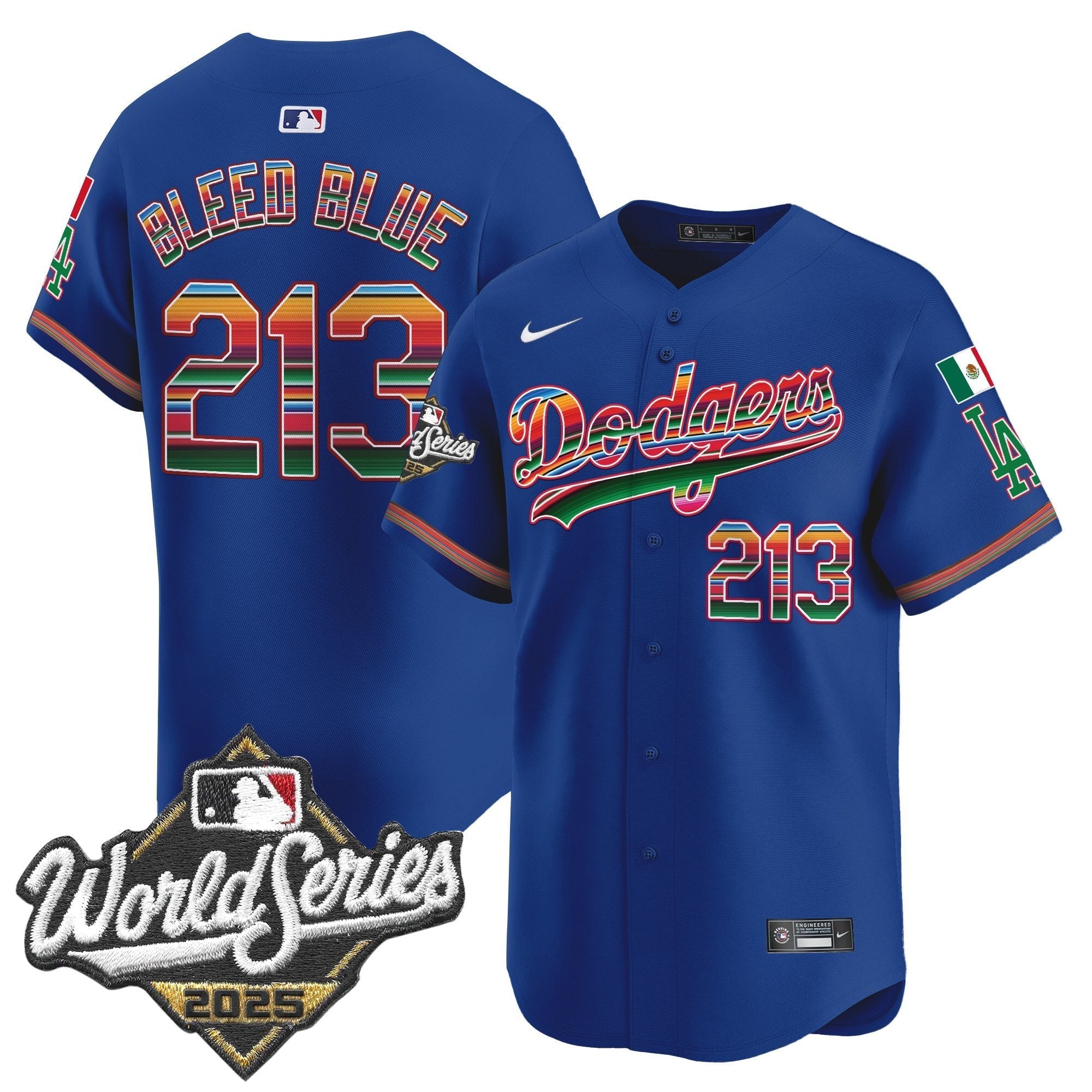 Dodgers Mexico 2025 World Series Vapor Premier Limited Jersey - Stitched
