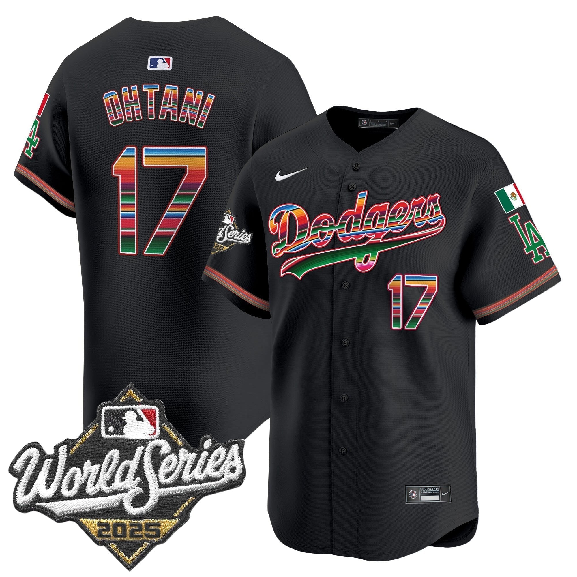 Dodgers Mexico 2025 World Series Vapor Premier Limited Jersey - Stitched