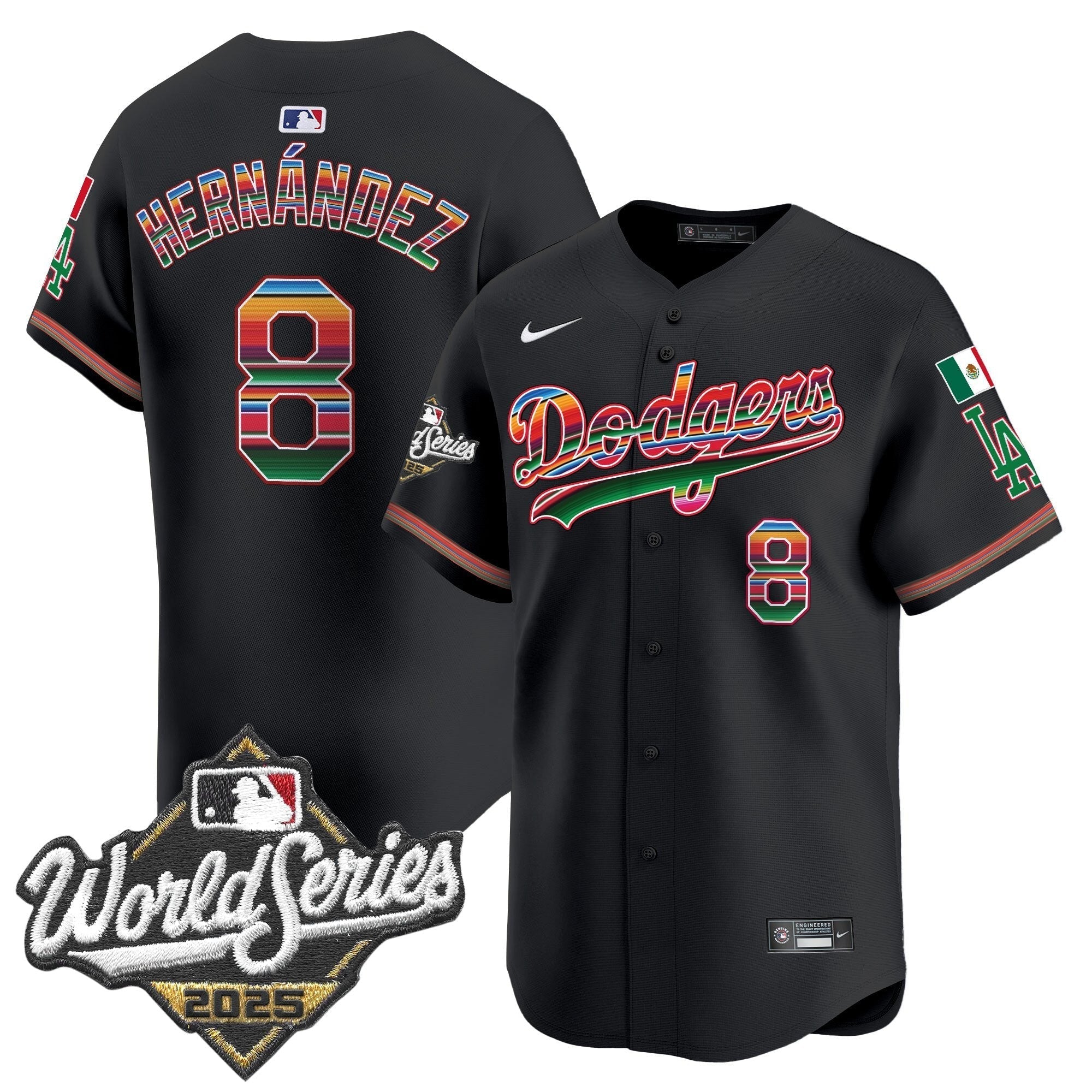 Dodgers Mexico 2025 World Series Vapor Premier Limited Jersey - Stitched