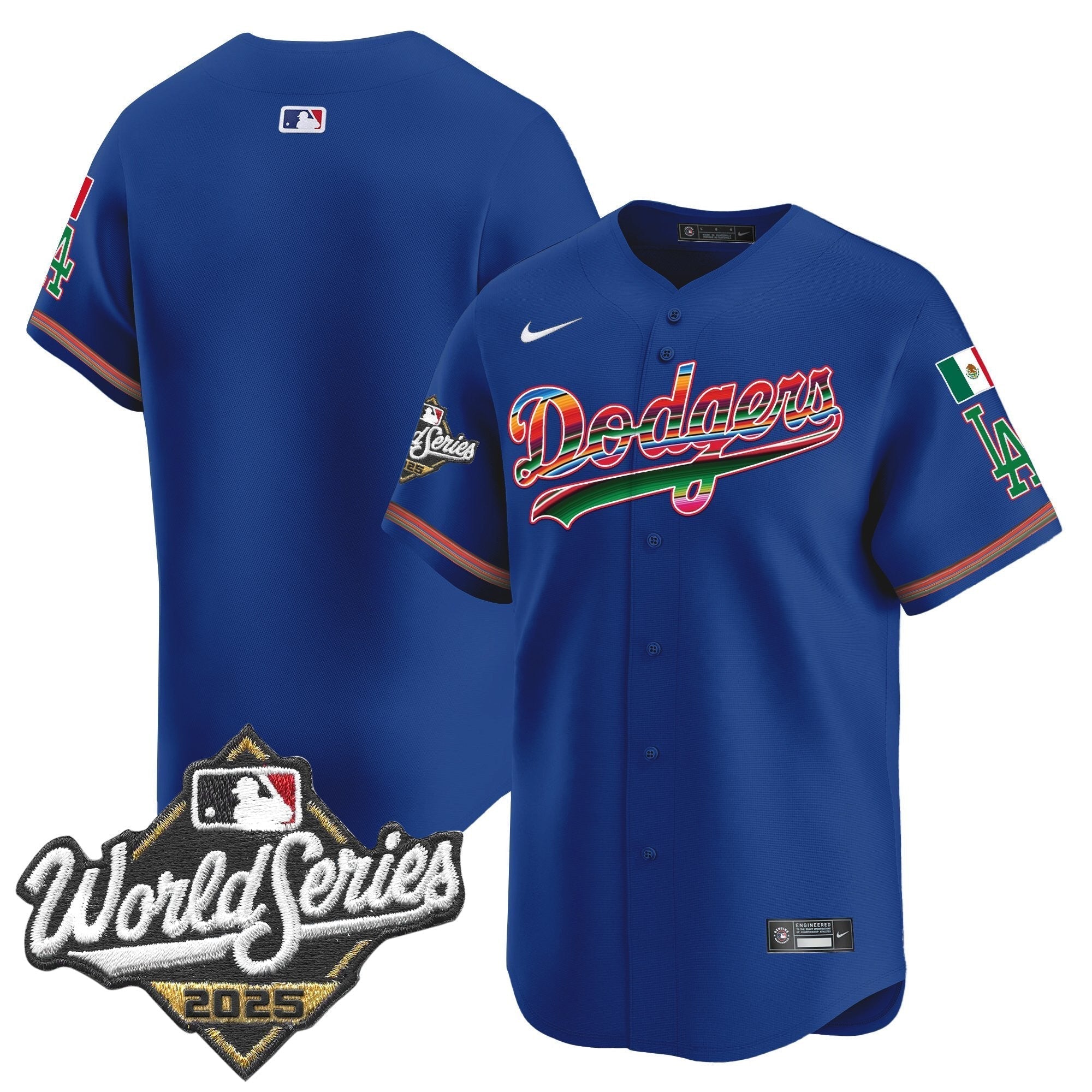 Dodgers Mexico 2025 World Series Vapor Premier Limited Jersey - Stitched