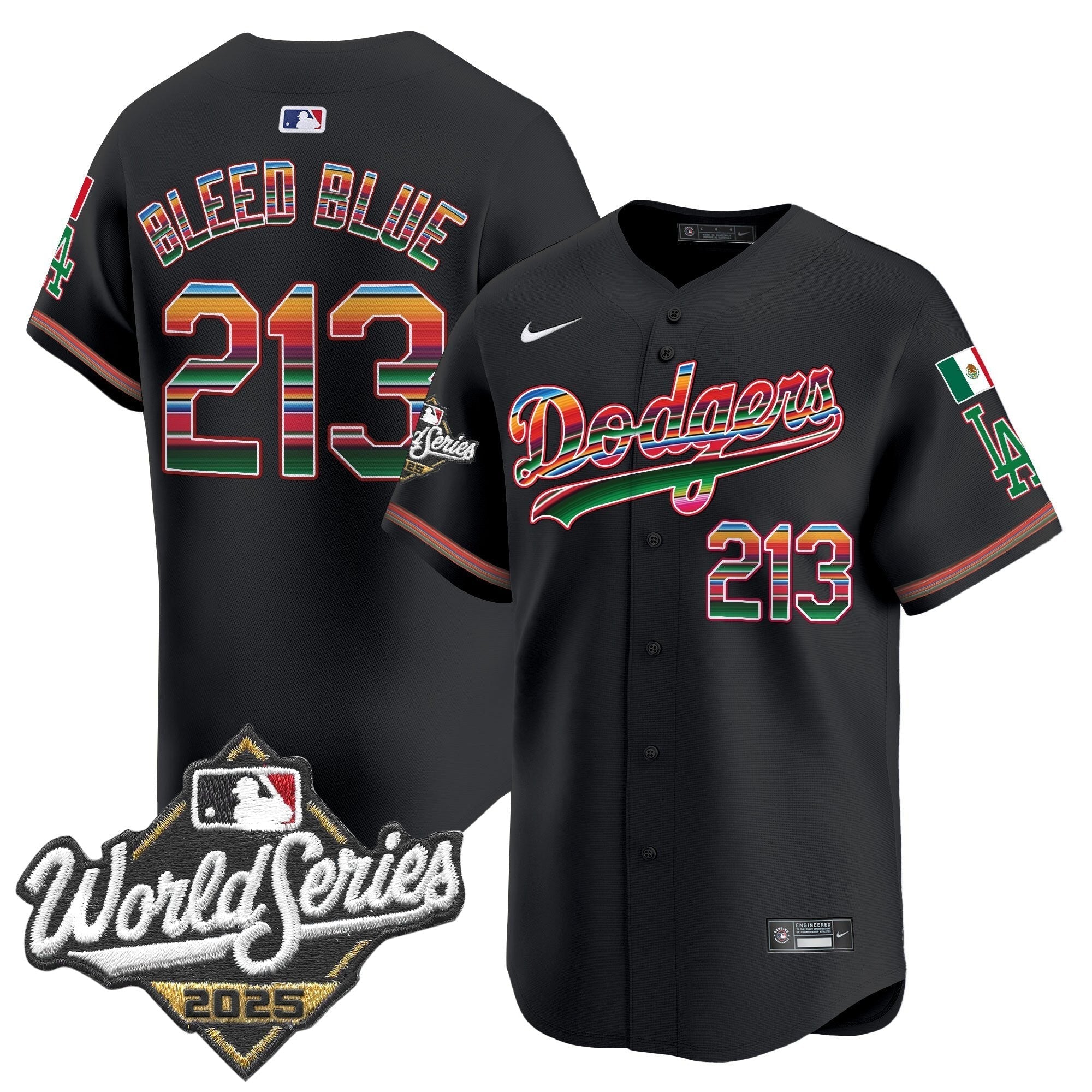 Dodgers Mexico 2025 World Series Vapor Premier Limited Jersey - Stitched