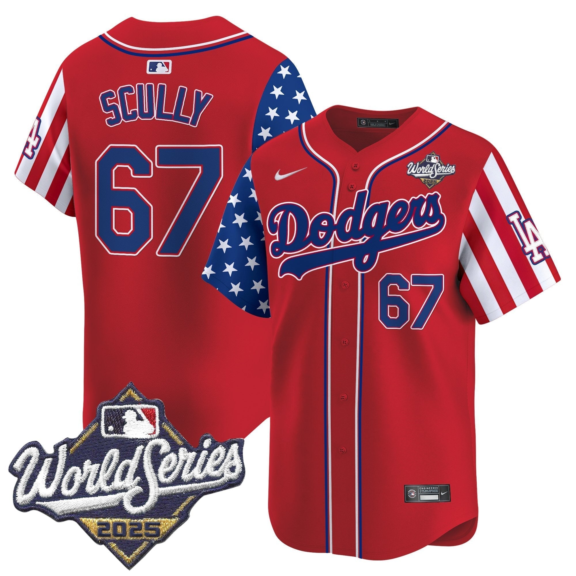 LAD 2025 World Series Vapor Premier Limited Jersey - American Style - Stitched