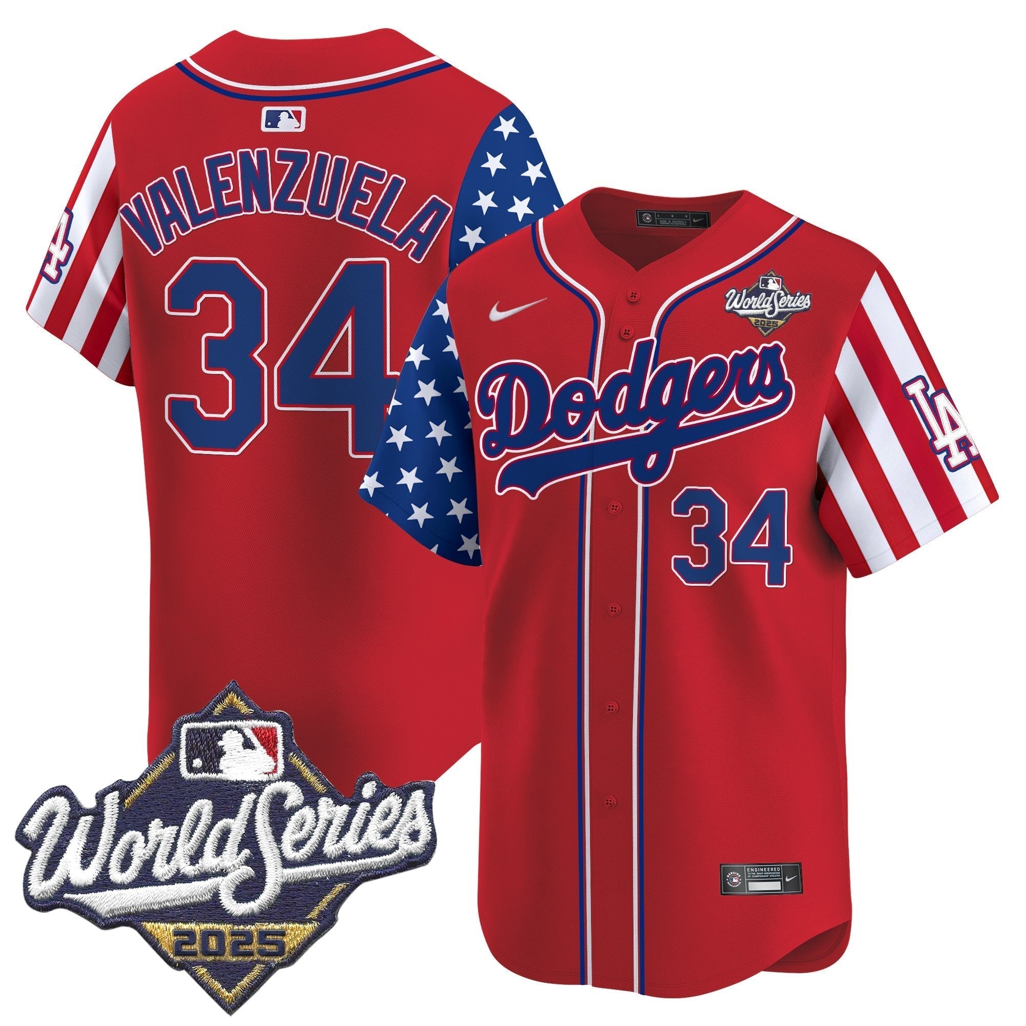 LAD 2025 World Series Vapor Premier Limited Jersey - American Style - Stitched