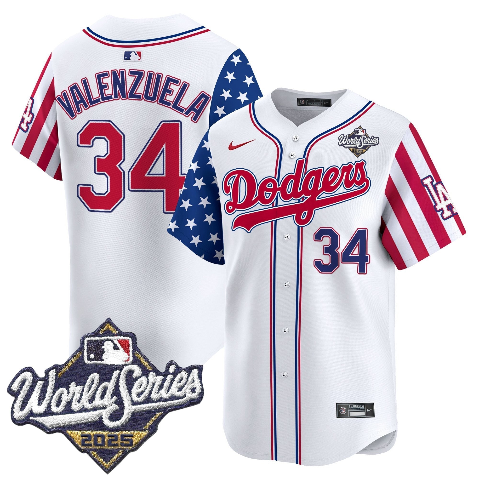LAD 2025 World Series Vapor Premier Limited Jersey - American Style - Stitched