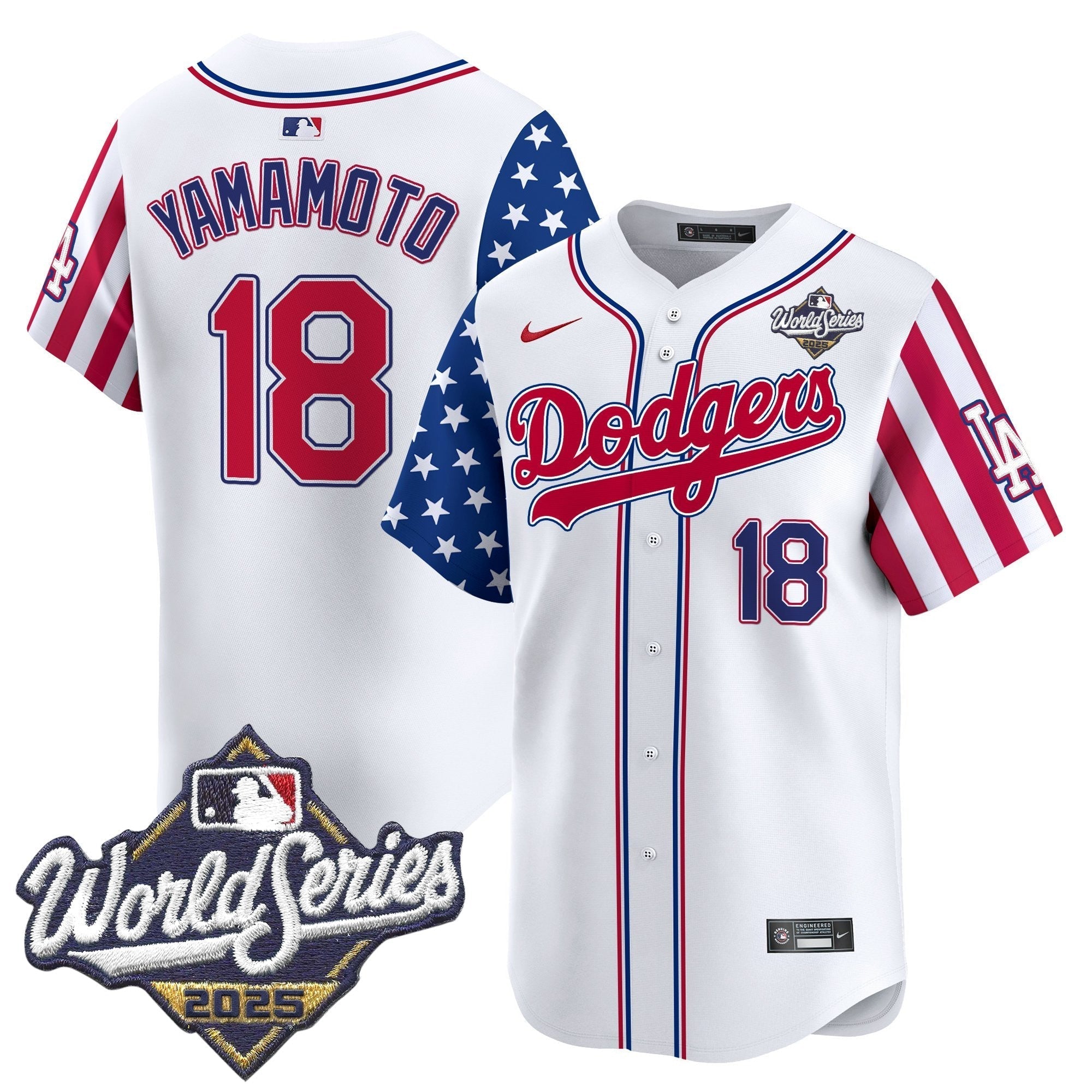 LAD 2025 World Series Vapor Premier Limited Jersey - American Style - Stitched
