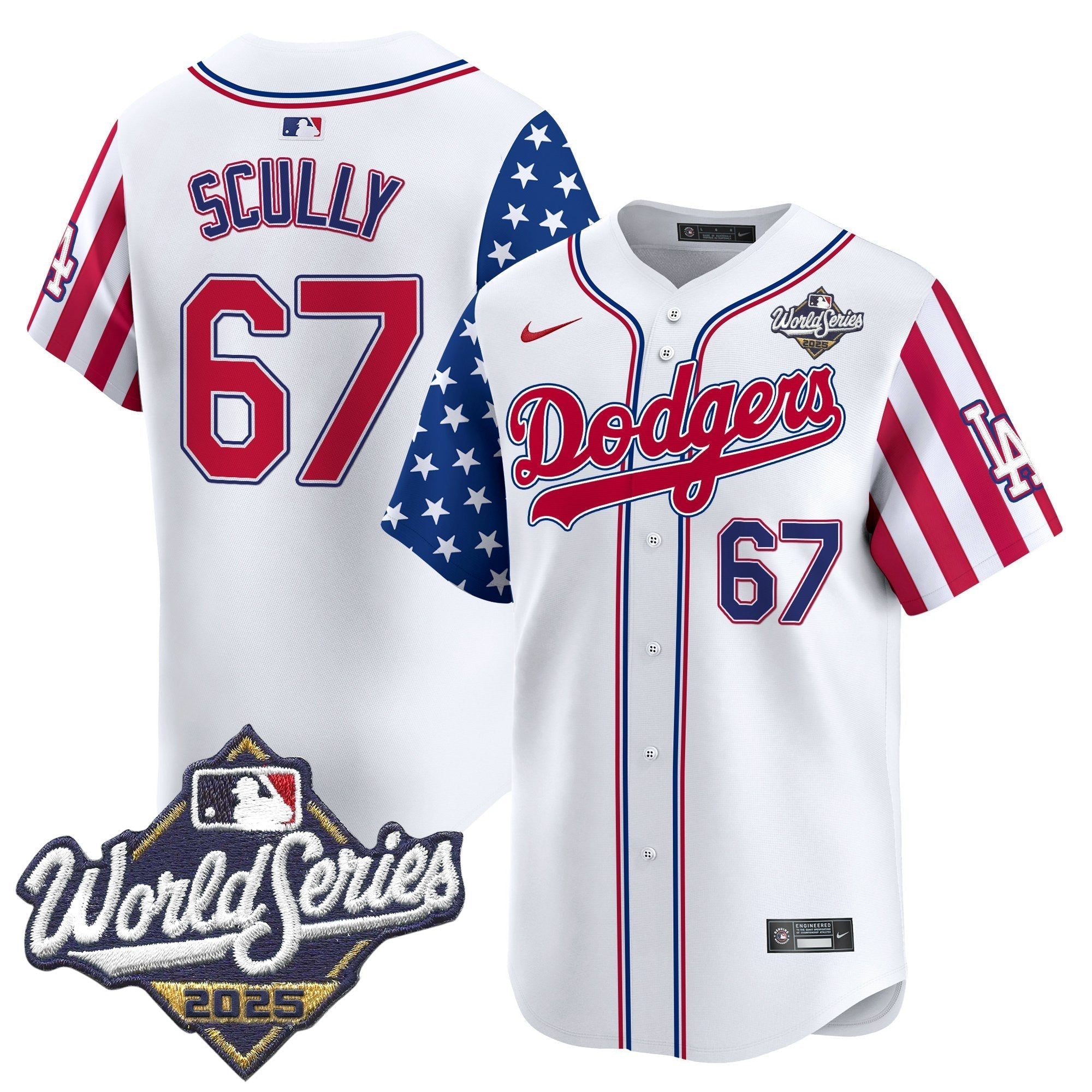 LAD 2025 World Series Vapor Premier Limited Jersey - American Style - Stitched