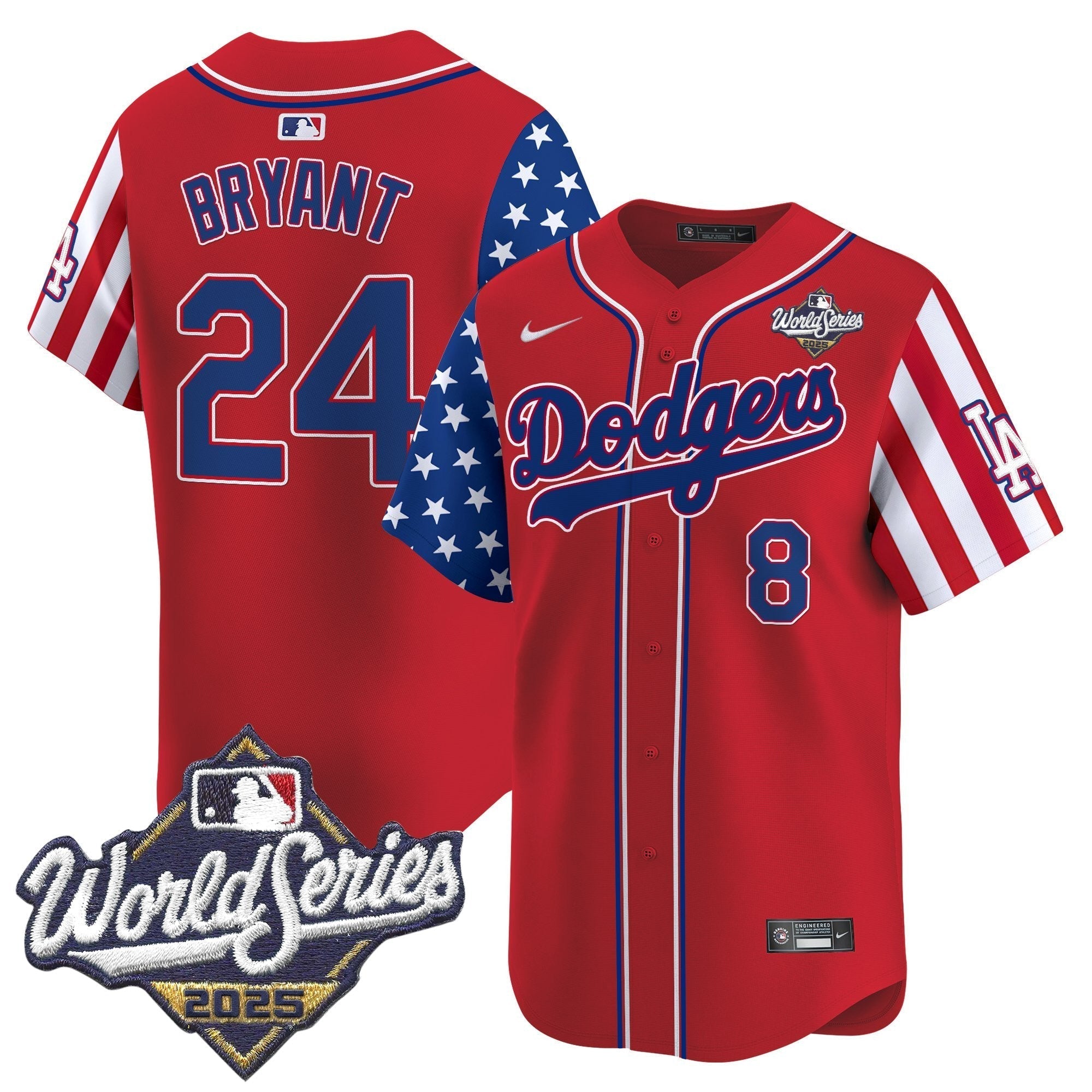 LAD 2025 World Series Vapor Premier Limited Jersey - American Style - Stitched