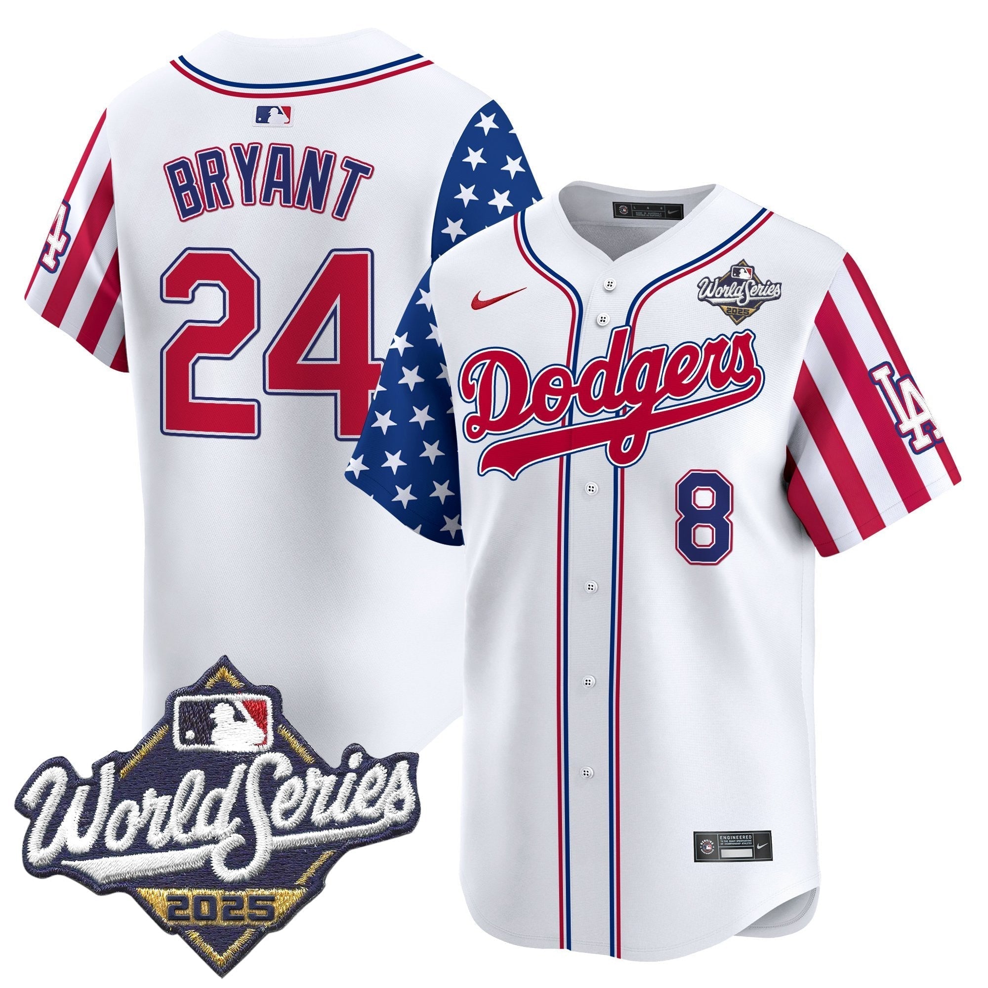 LAD 2025 World Series Vapor Premier Limited Jersey - American Style - Stitched