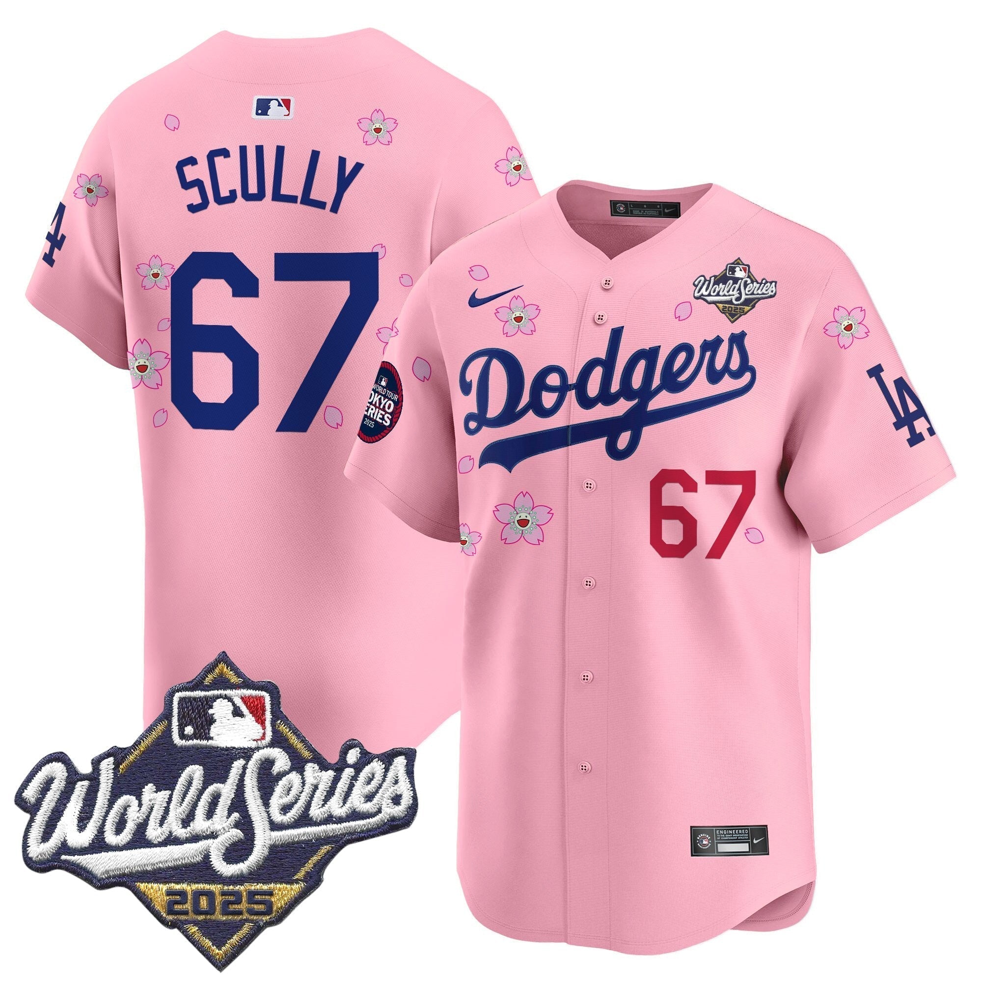 LAD 2025 World Series x Tokyo Series Vapor Premier Limited Jersey V2 - Stitched