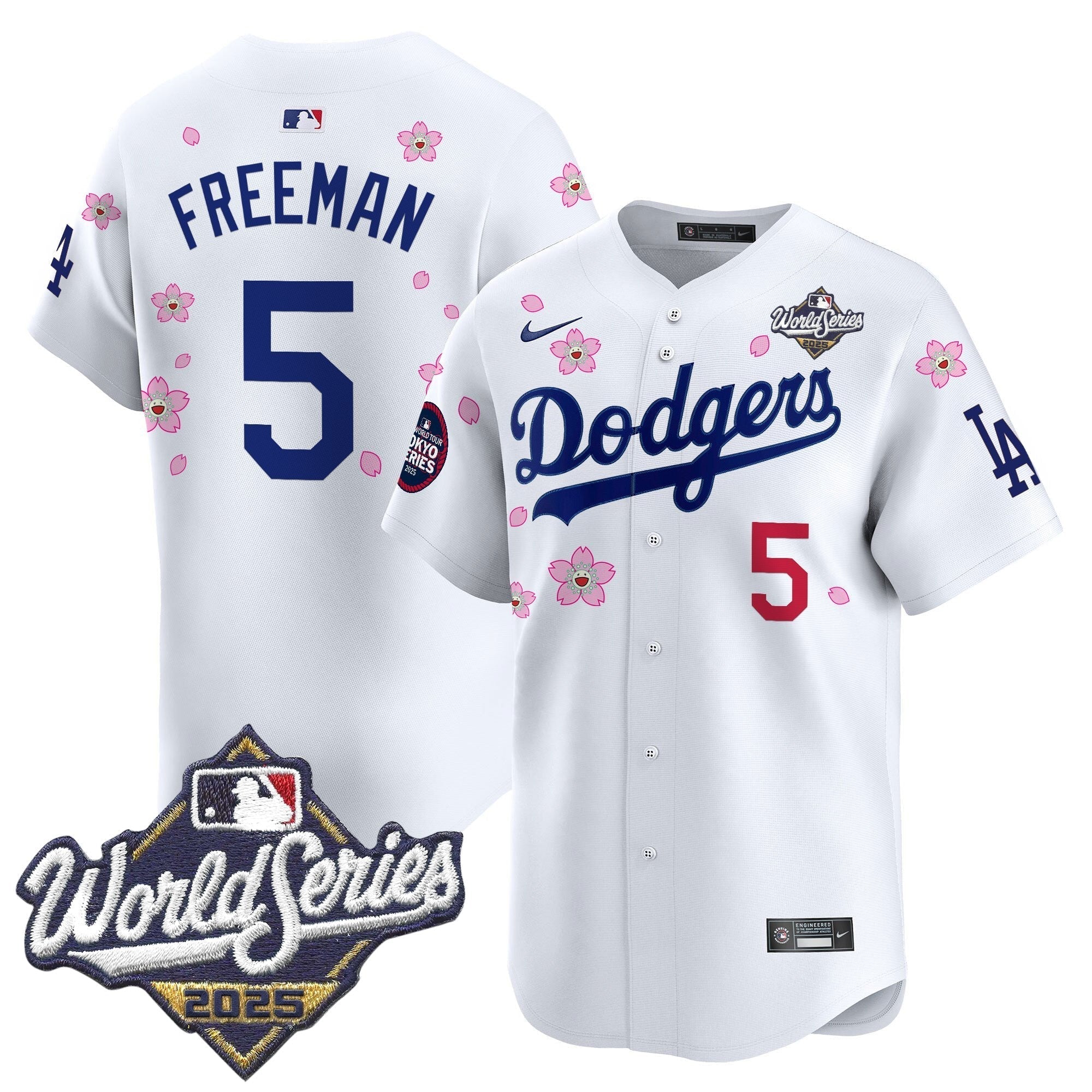 LAD 2025 World Series x Tokyo Series Vapor Premier Limited Jersey V2 - Stitched