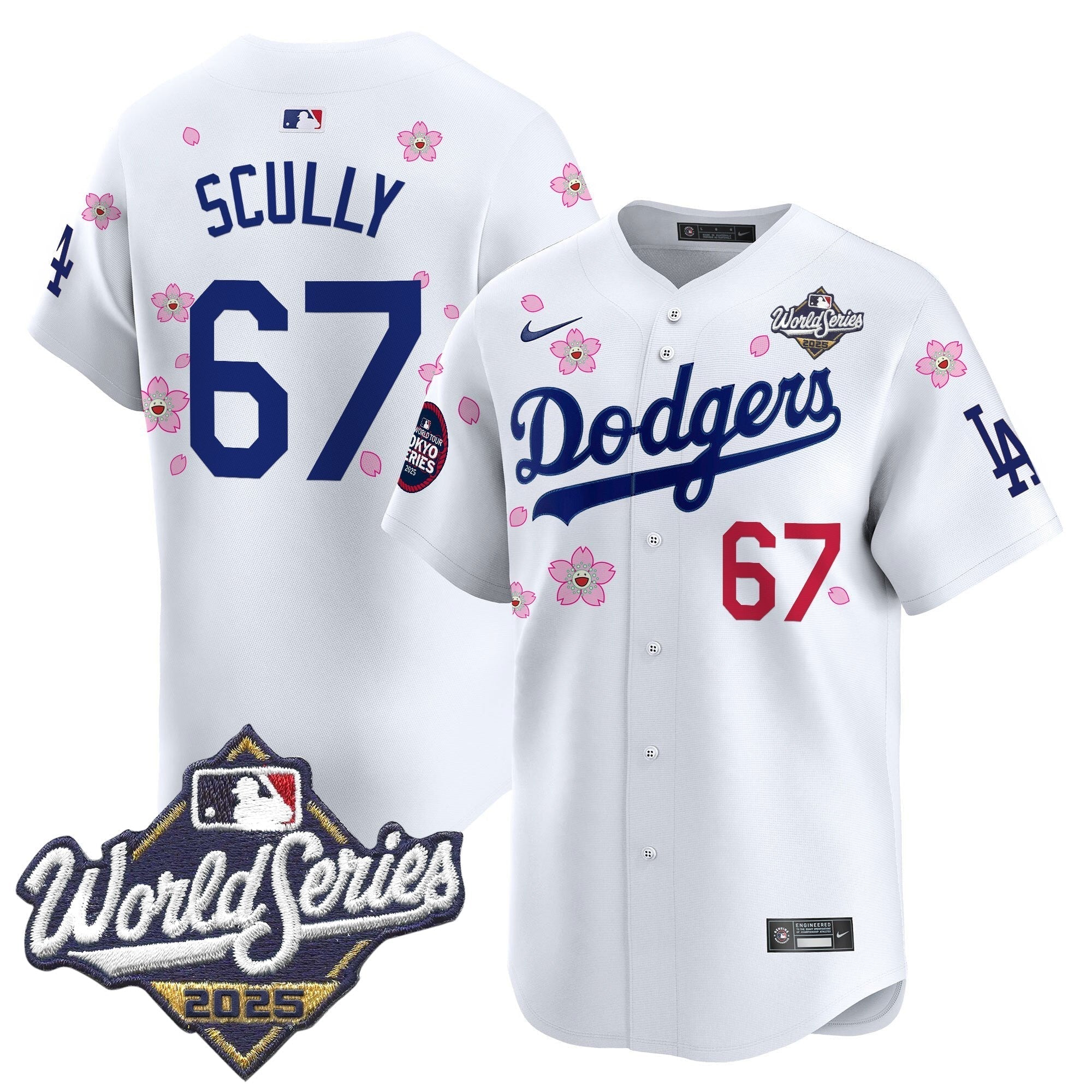 LAD 2025 World Series x Tokyo Series Vapor Premier Limited Jersey V2 - Stitched