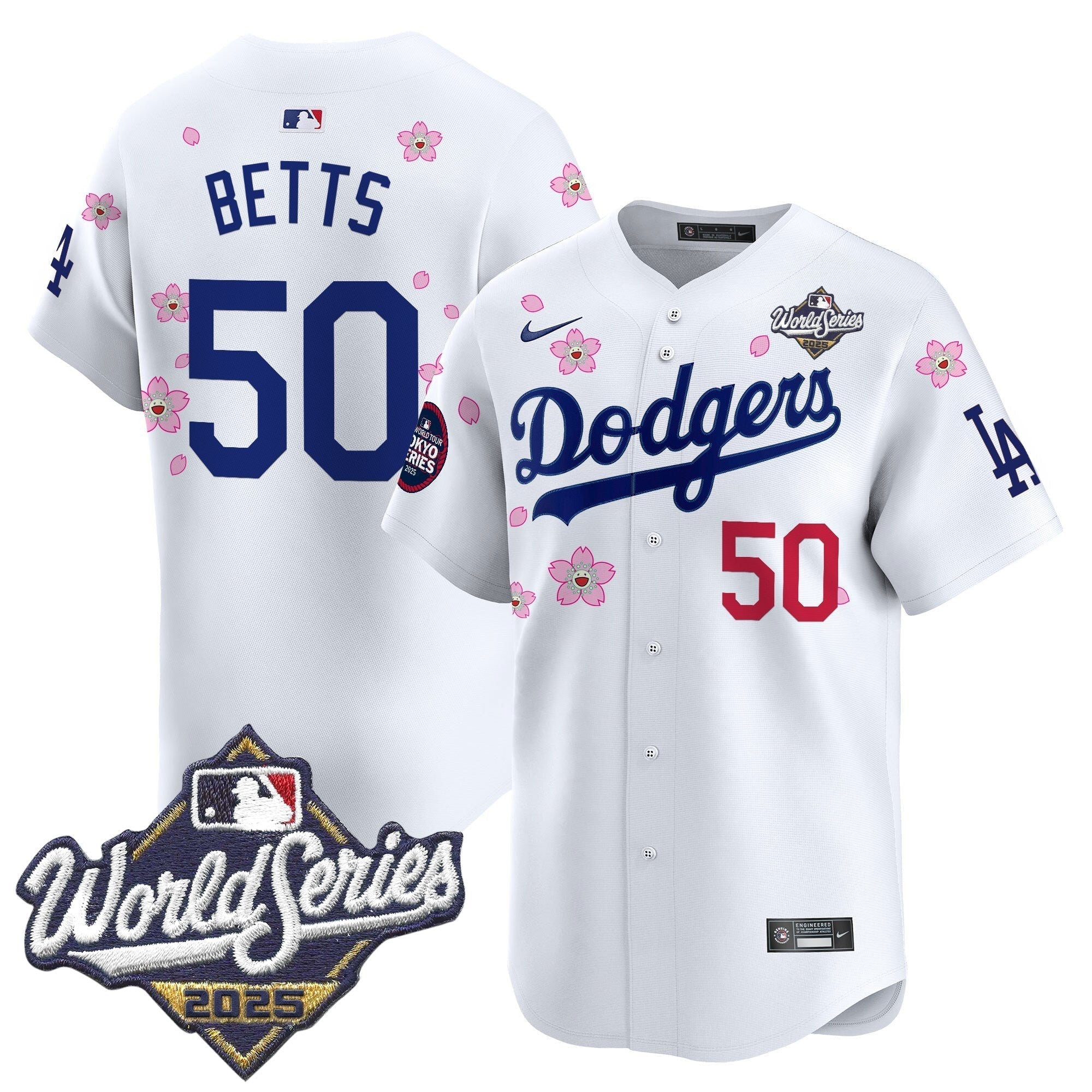 LAD 2025 World Series x Tokyo Series Vapor Premier Limited Jersey V2 - Stitched
