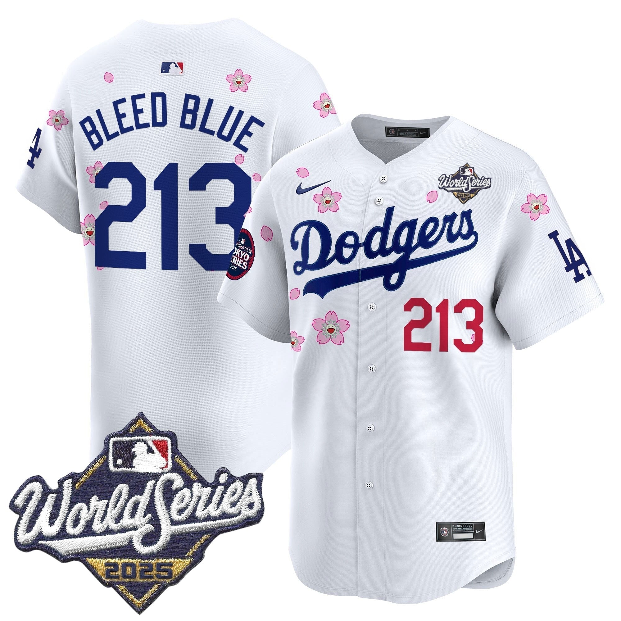 LAD 2025 World Series x Tokyo Series Vapor Premier Limited Jersey V2 - Stitched