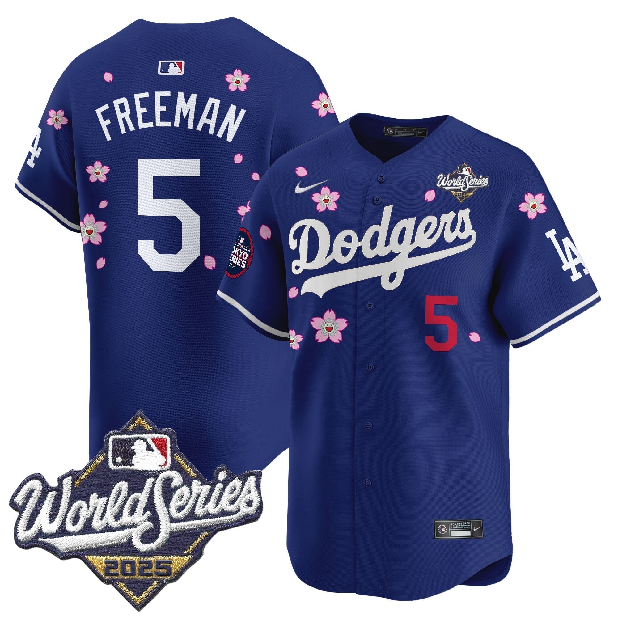 LAD 2025 World Series x Tokyo Series Vapor Premier Limited Jersey V2 - Stitched