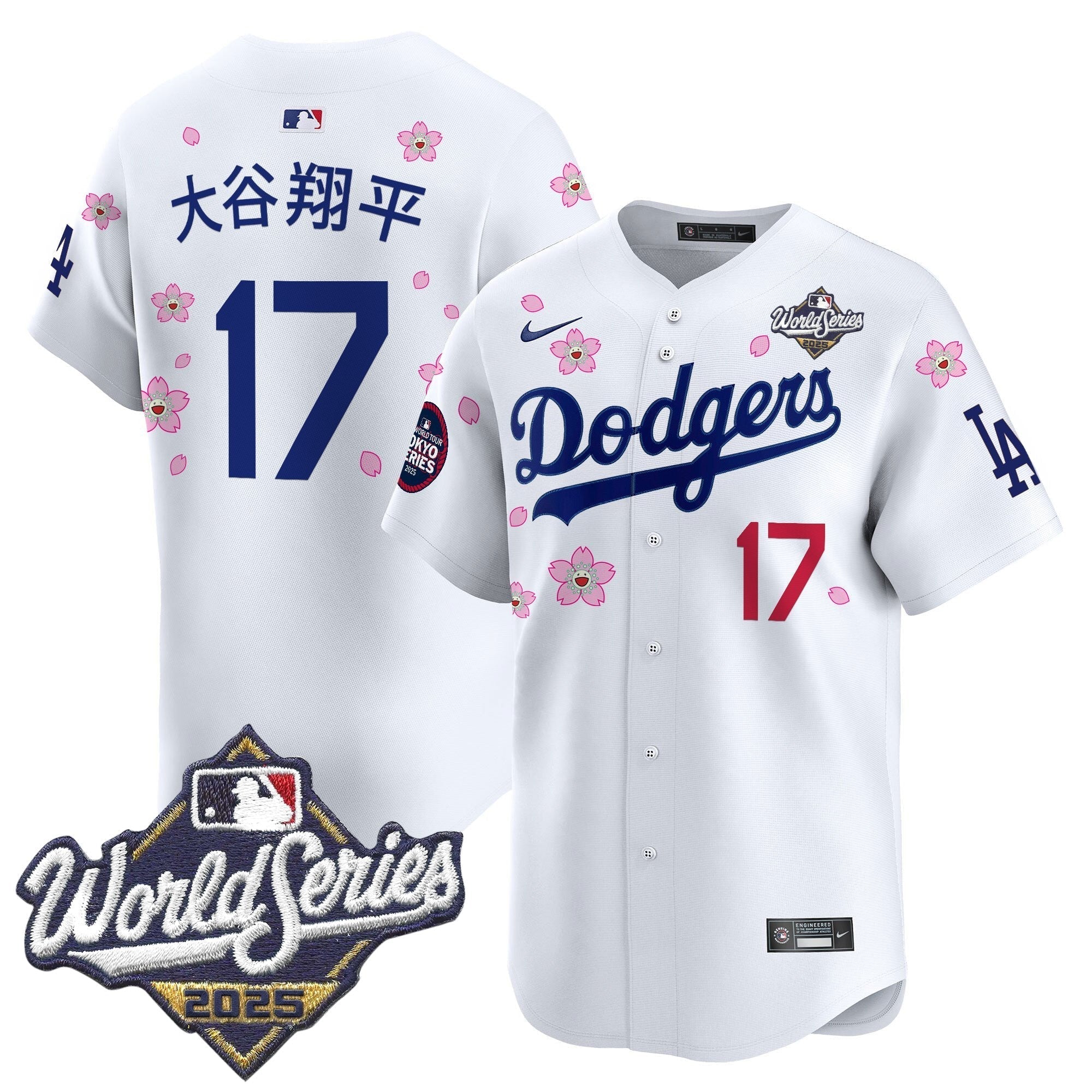 LAD 2025 World Series x Tokyo Series Vapor Premier Limited Jersey V2 - Stitched
