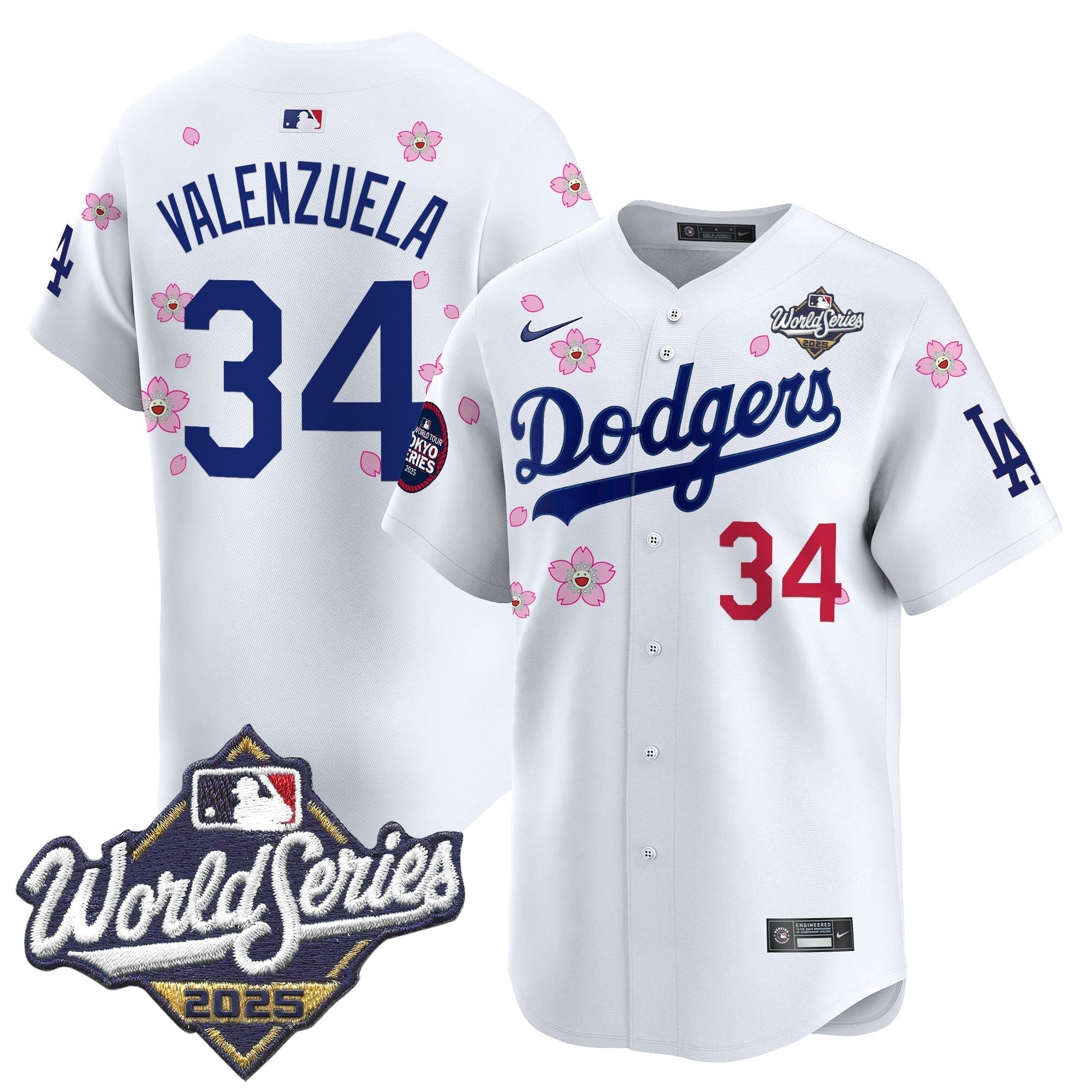 LAD 2025 World Series x Tokyo Series Vapor Premier Limited Jersey V2 - Stitched