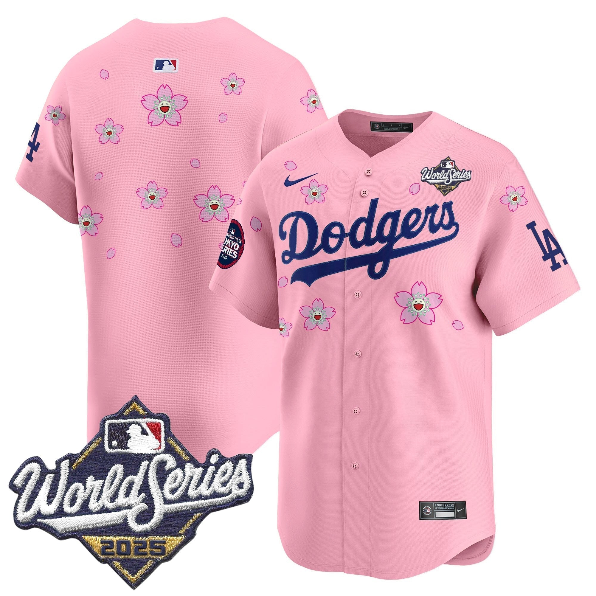 LAD 2025 World Series x Tokyo Series Vapor Premier Limited Jersey V2 - Stitched