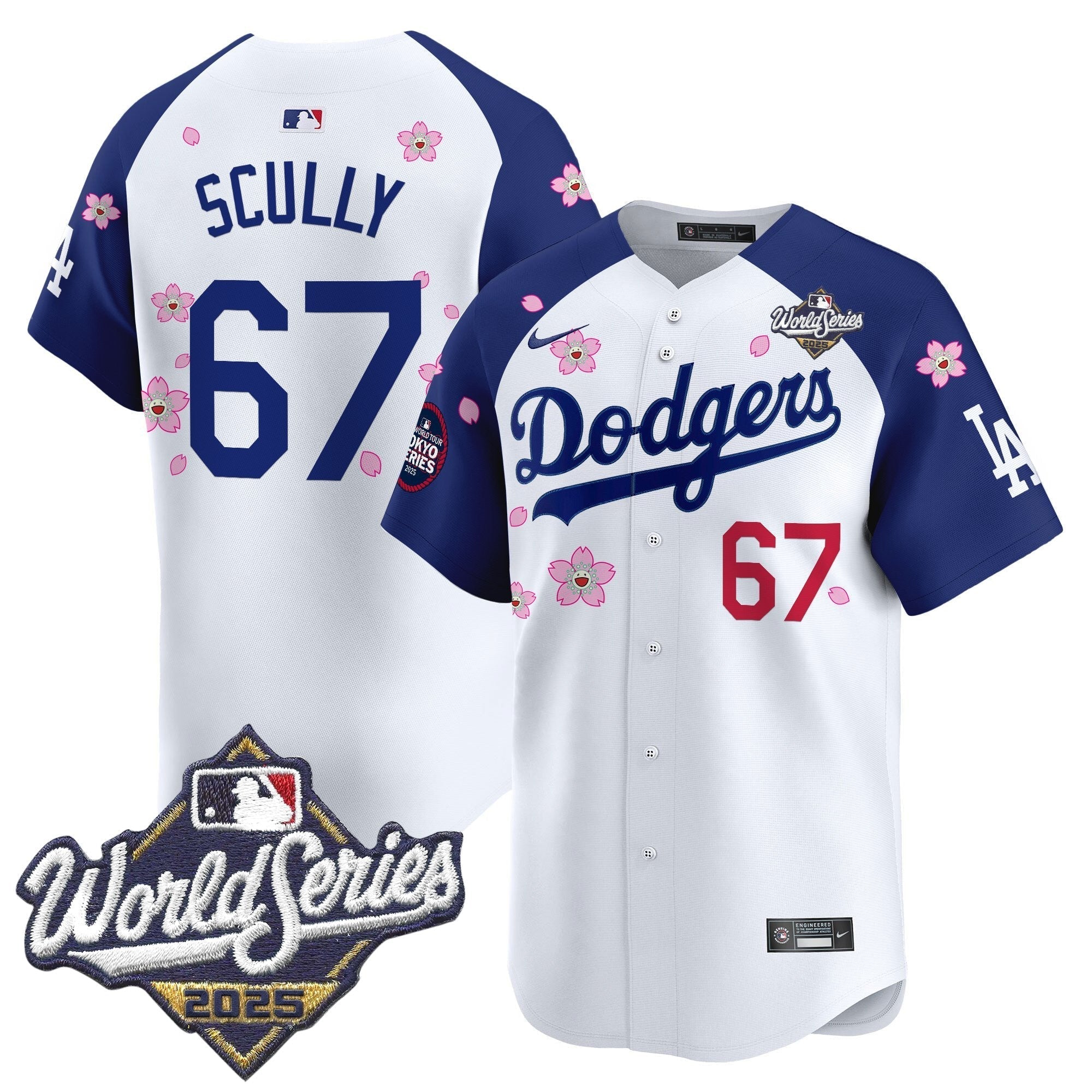 LAD 2025 World Series x Tokyo Series Vapor Premier Limited Jersey V2 - Stitched