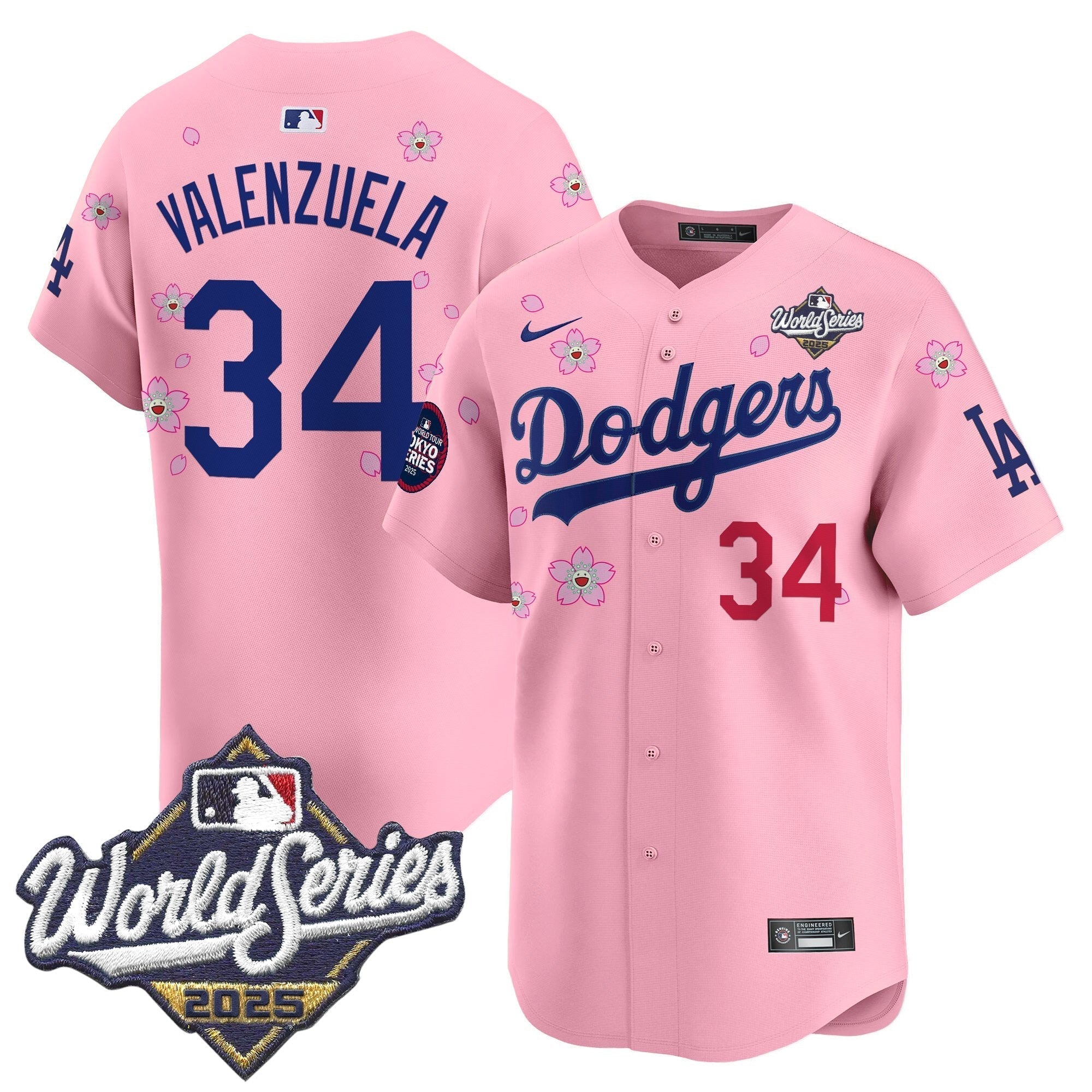 LAD 2025 World Series x Tokyo Series Vapor Premier Limited Jersey V2 - Stitched