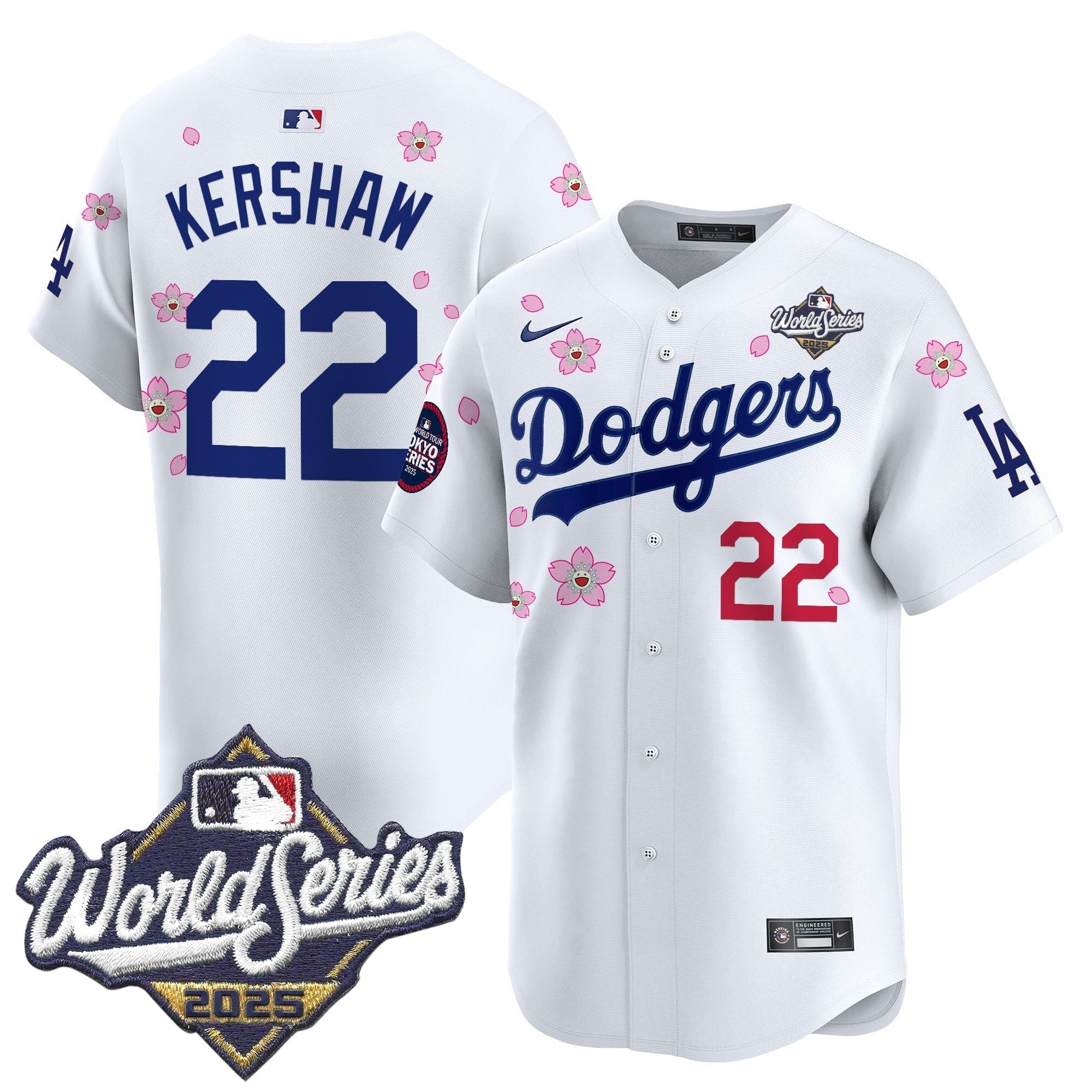 LAD 2025 World Series x Tokyo Series Vapor Premier Limited Jersey V2 - Stitched