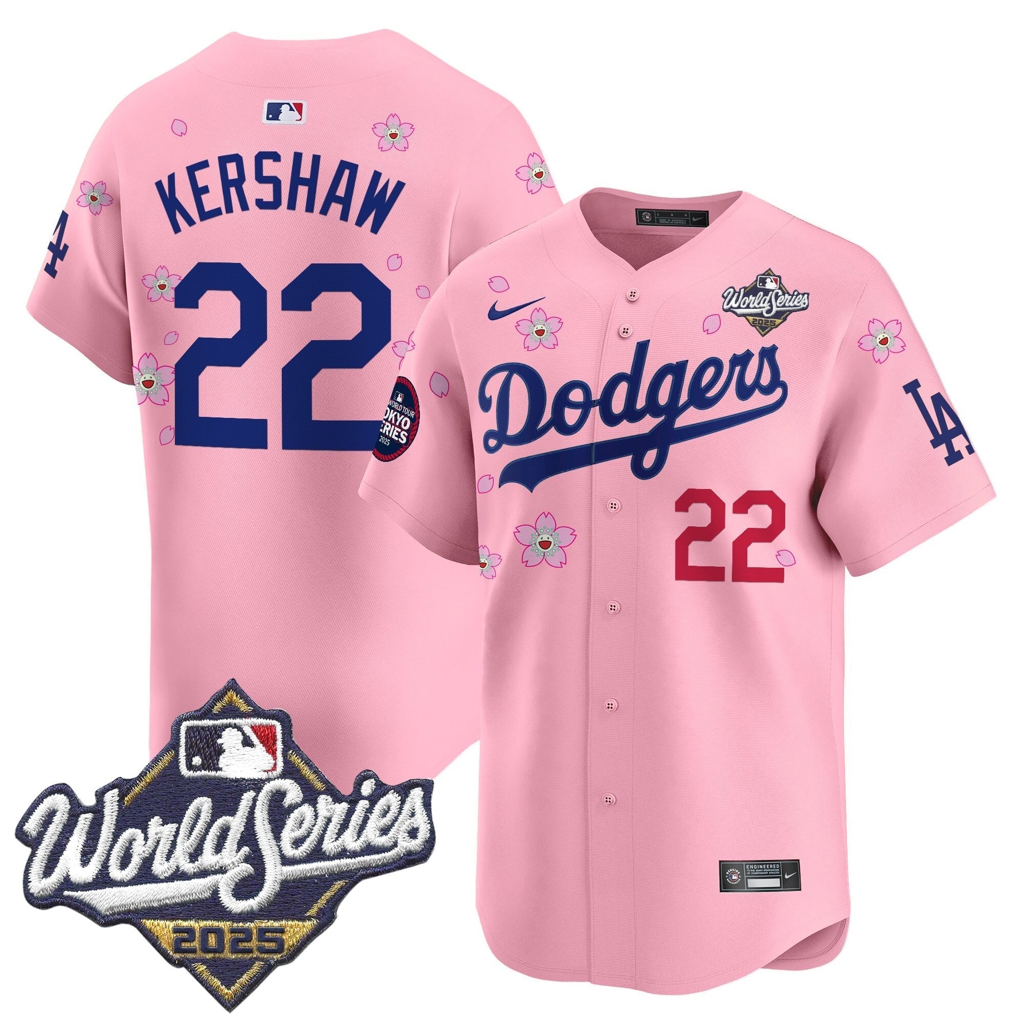 LAD 2025 World Series x Tokyo Series Vapor Premier Limited Jersey V2 - Stitched