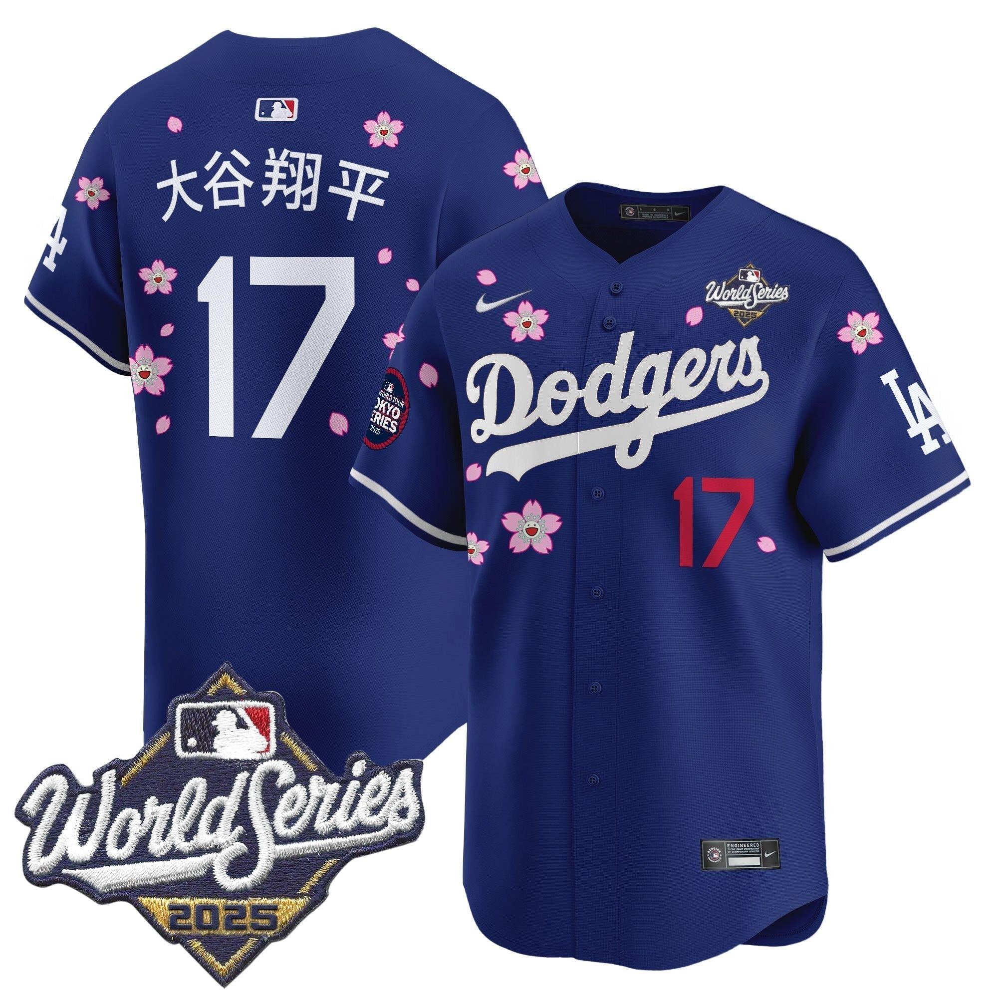 LAD 2025 World Series x Tokyo Series Vapor Premier Limited Jersey V2 - Stitched