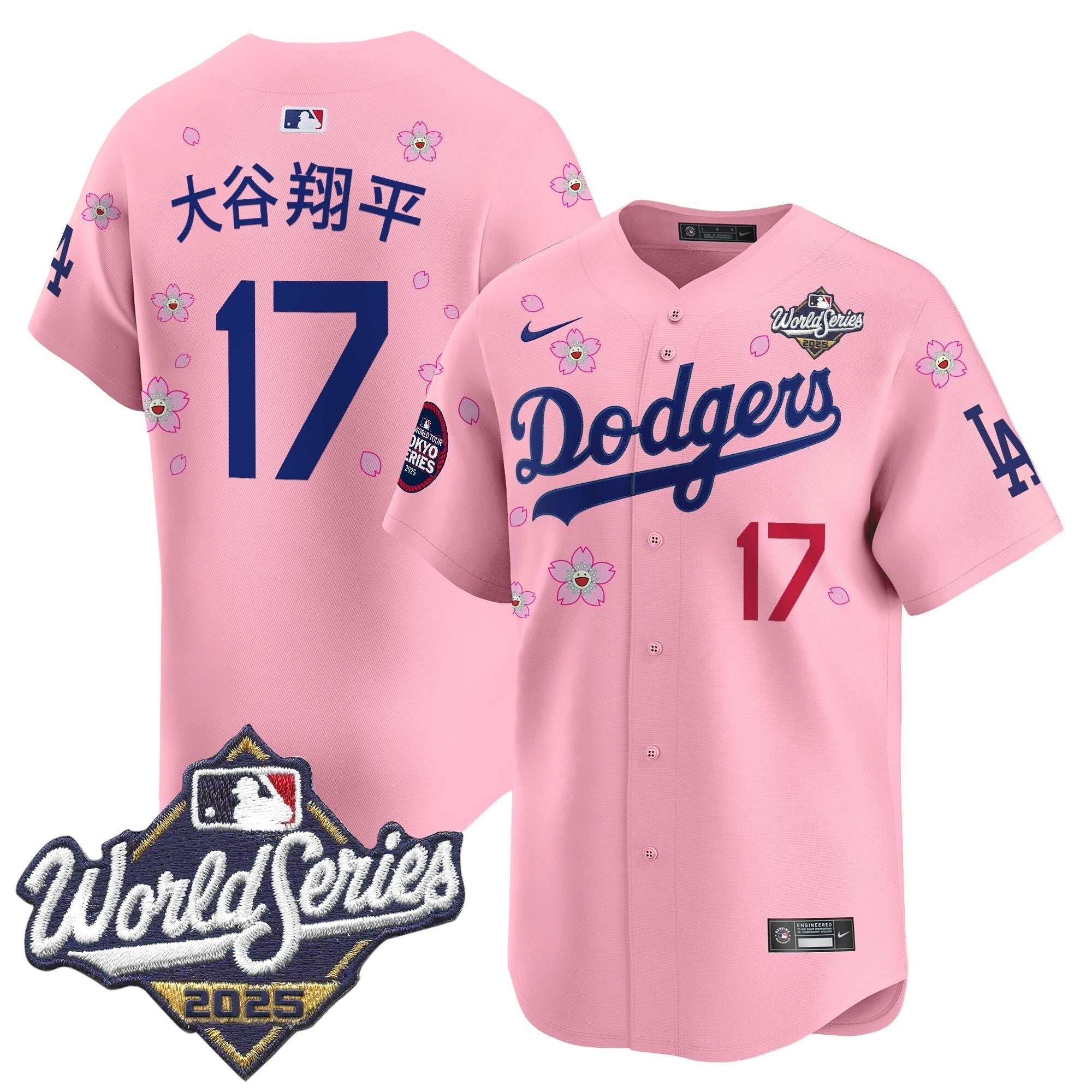 LAD 2025 World Series x Tokyo Series Vapor Premier Limited Jersey V2 - Stitched