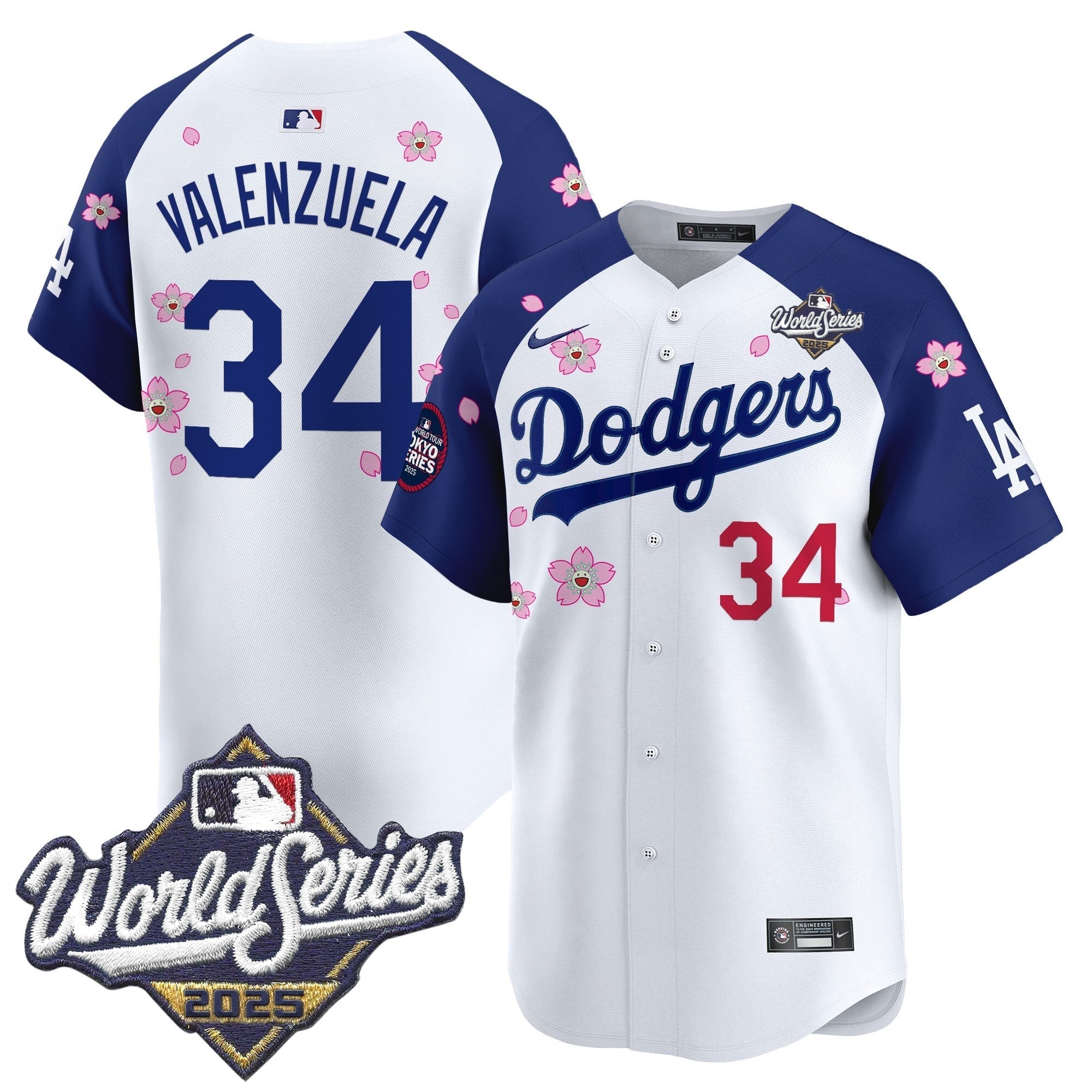 LAD 2025 World Series x Tokyo Series Vapor Premier Limited Jersey V2 - Stitched