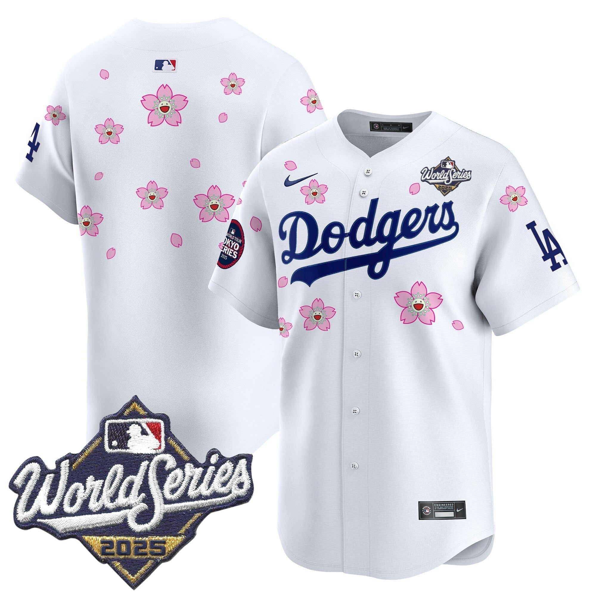 LAD 2025 World Series x Tokyo Series Vapor Premier Limited Jersey V2 - Stitched
